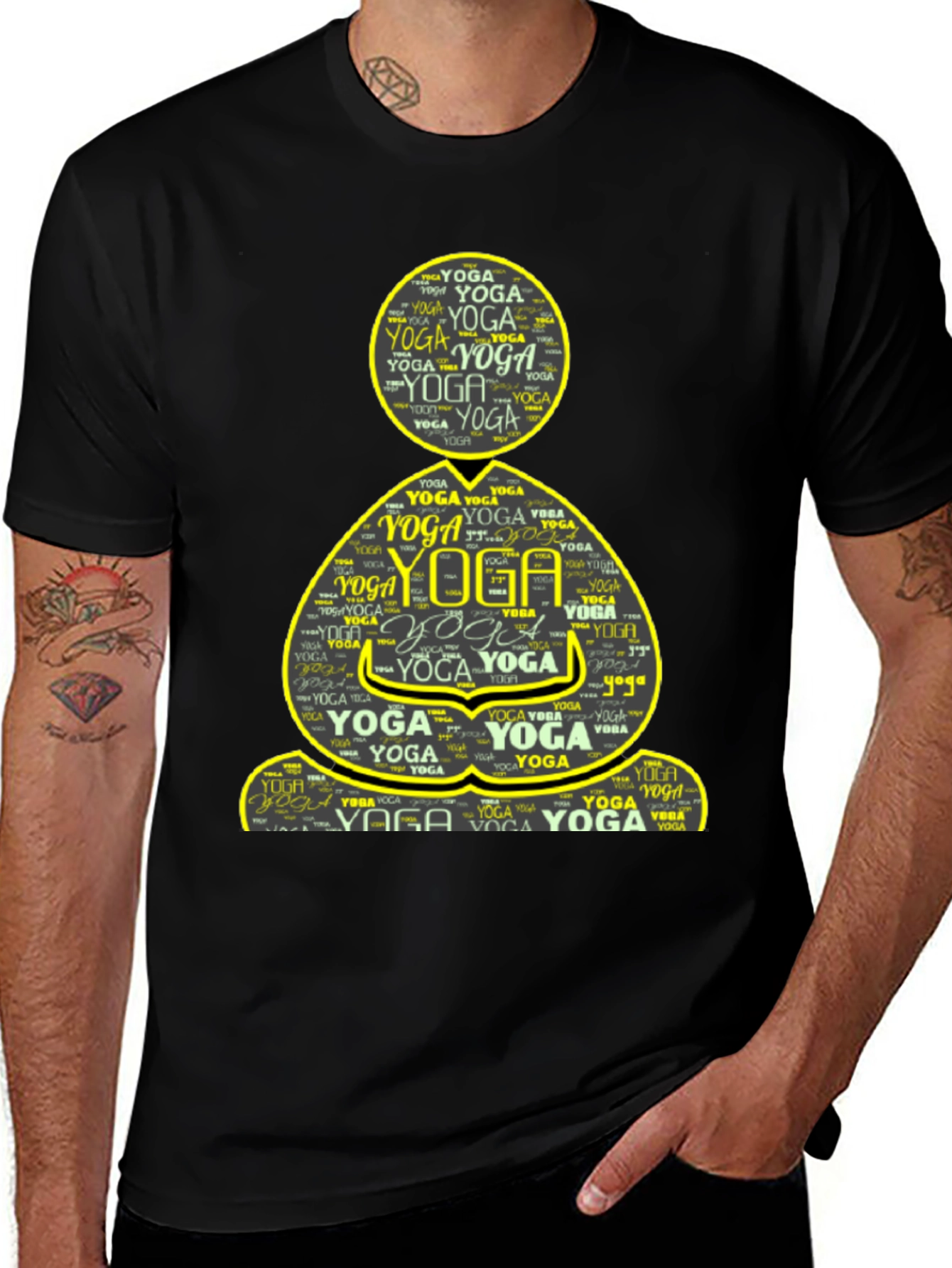 Yoga Word Art T-Shirt