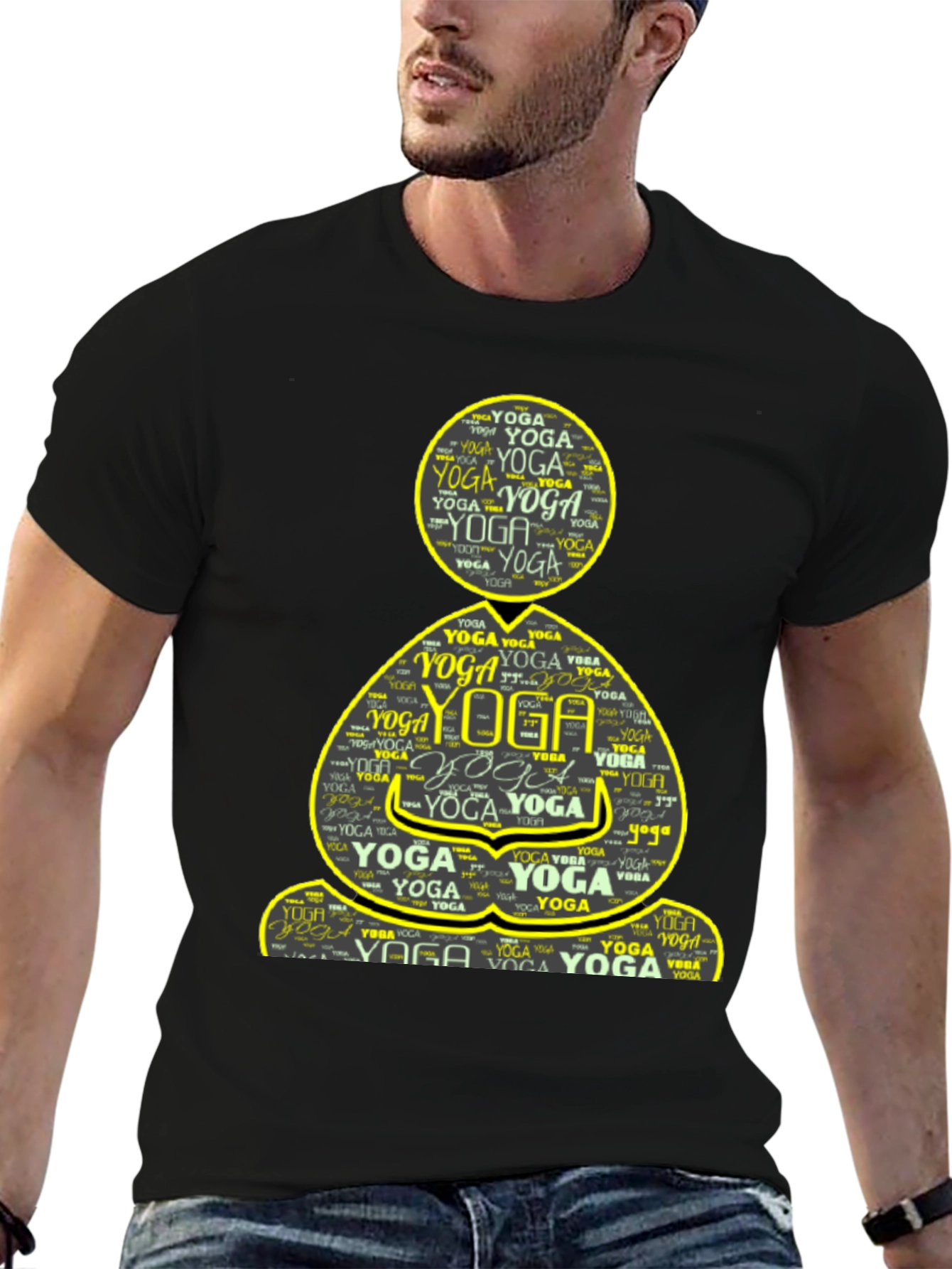 Yoga Word Art T-Shirt