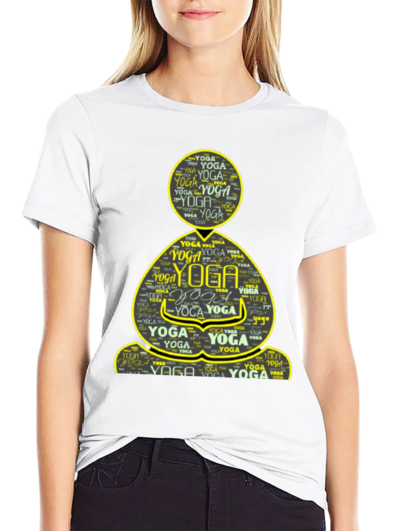 Yoga Word Art T-Shirt