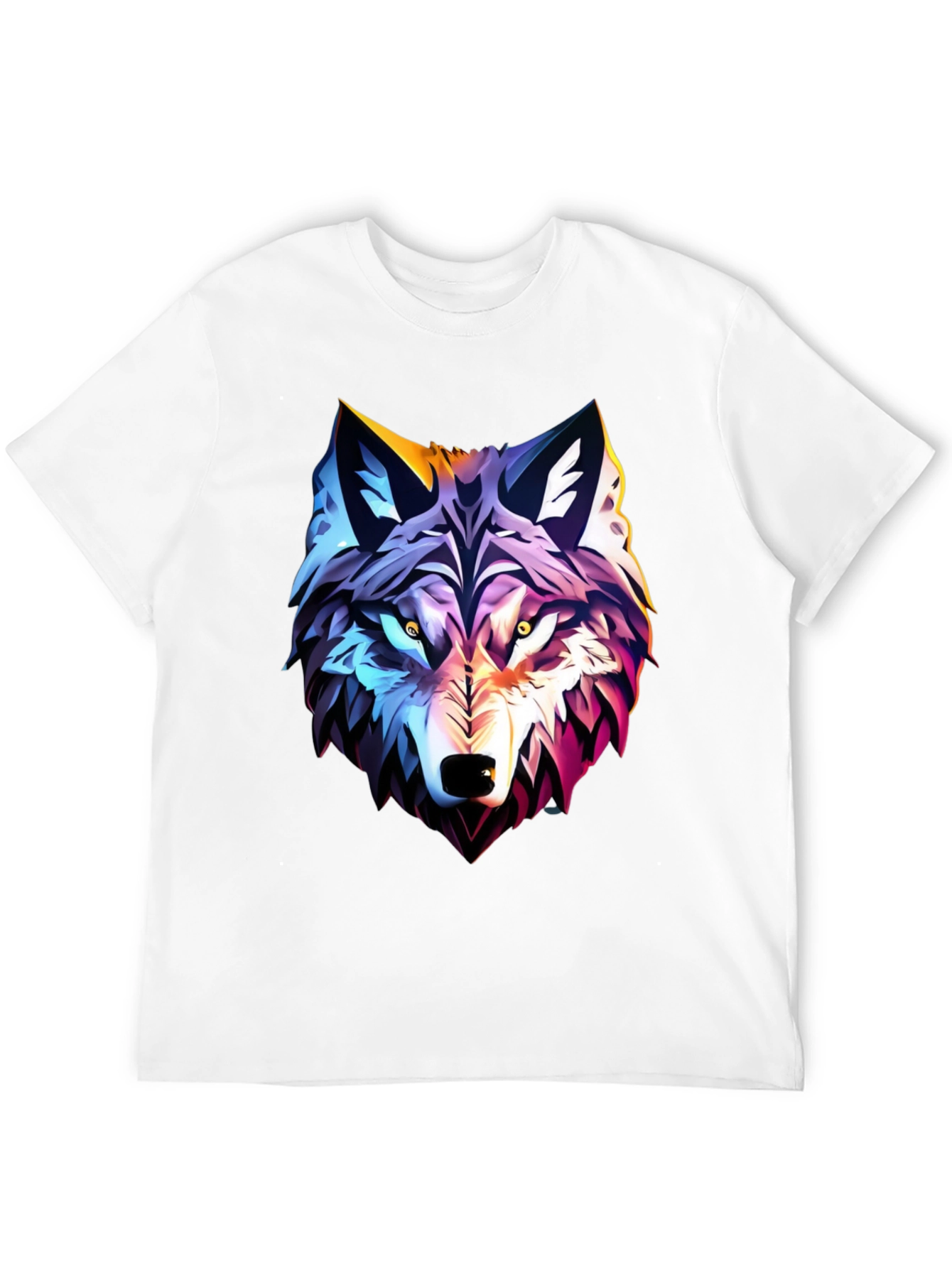Bold Wolf Graphic Tee - Black