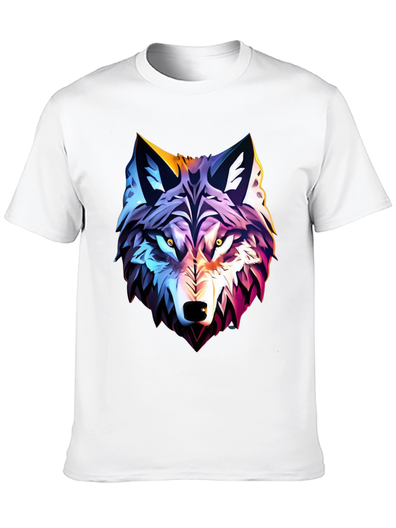Bold Wolf Graphic Tee - Black