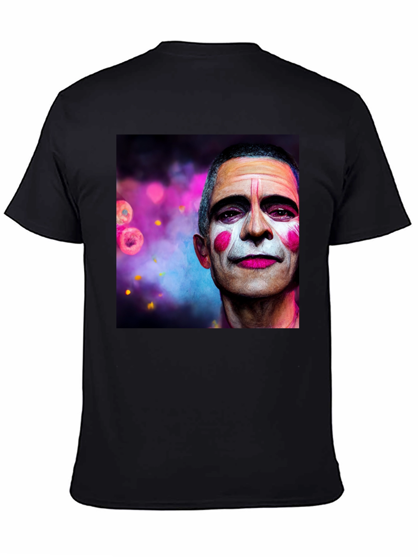 Clown Face Graphic Black T-Shirt