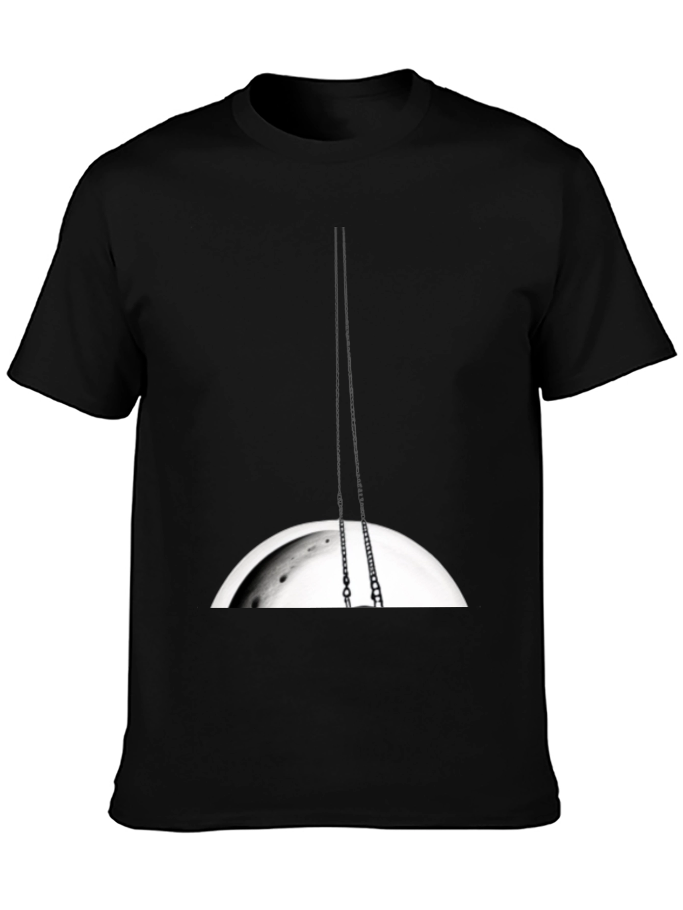 Black Moon Swing Graphic Tee - Casual Comfort