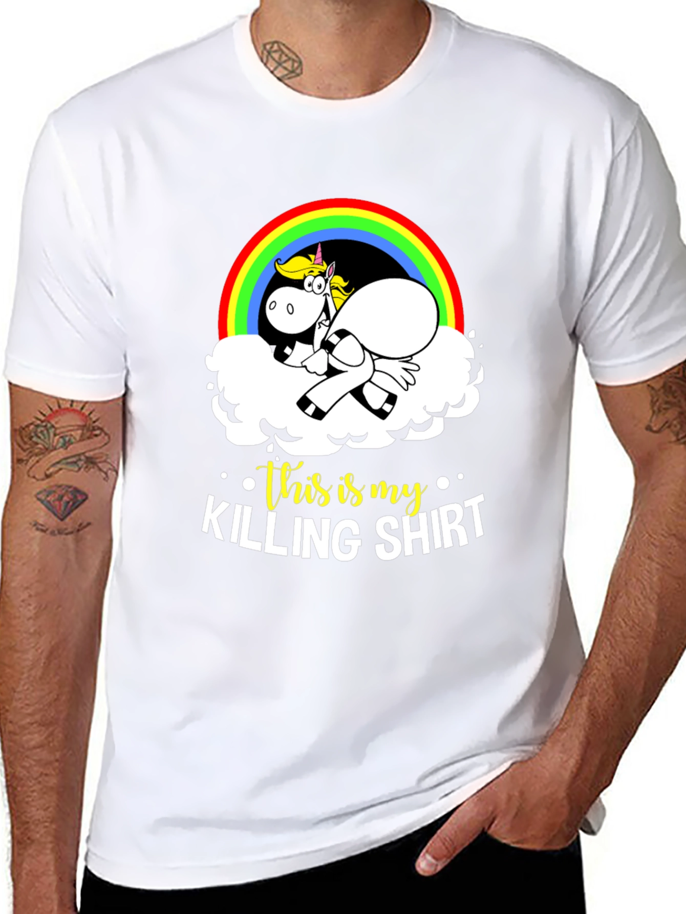 Funny Unicorn Killing Shirt Tee