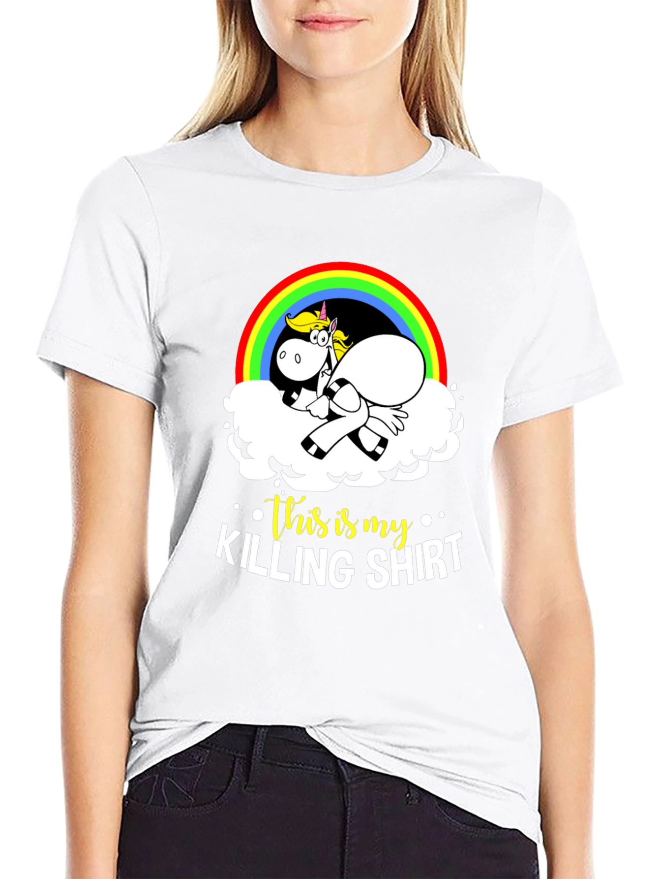 Funny Unicorn Killing Shirt Tee