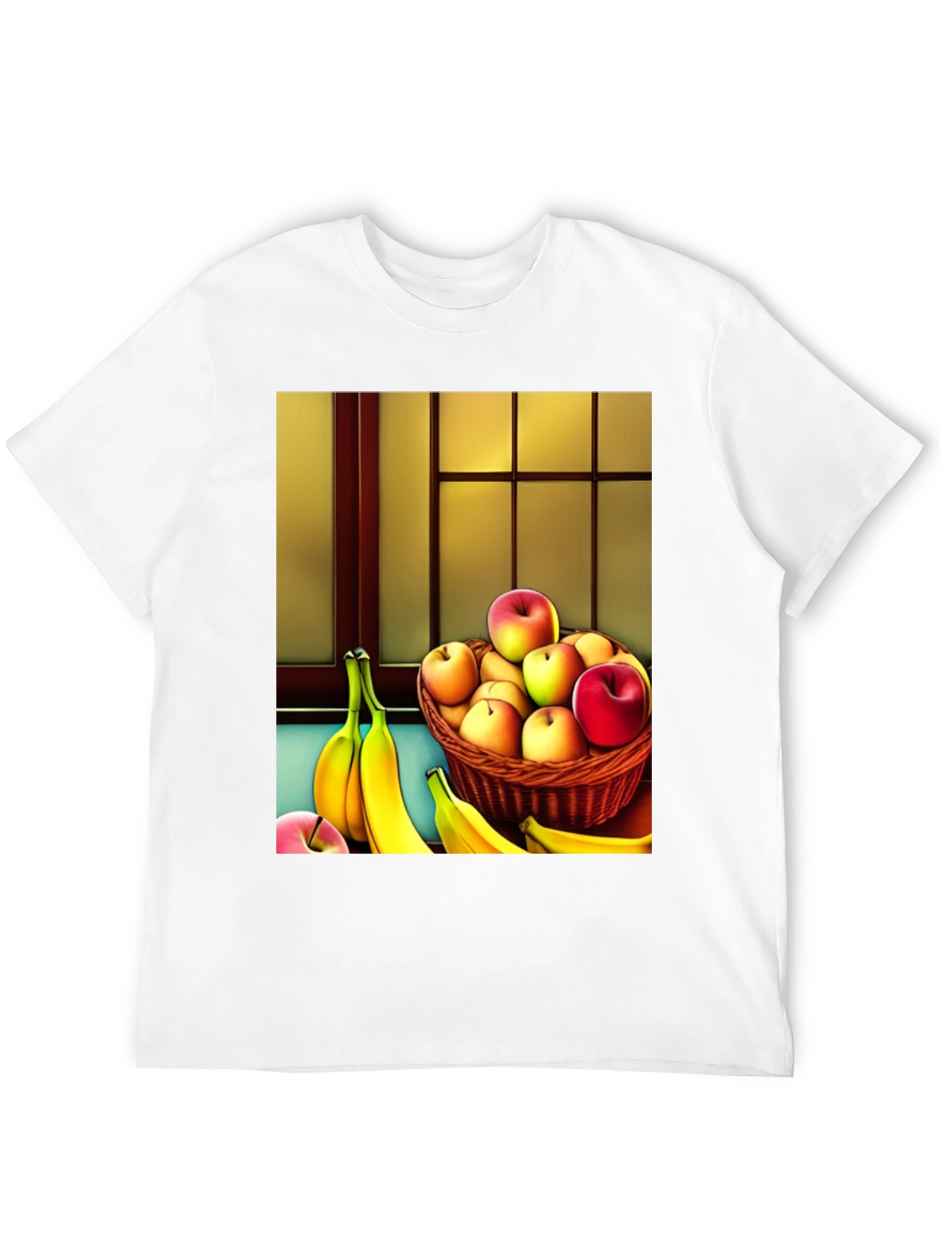 Fruit Still Life T-Shirt - Apples and Bananas