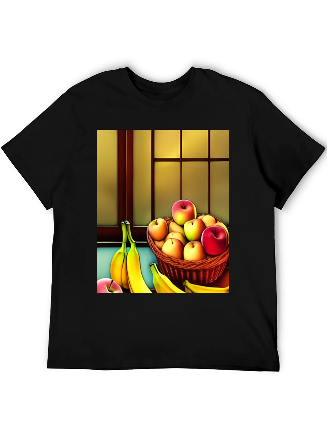 Fruit Still Life T-Shirt - Apples and Bananas