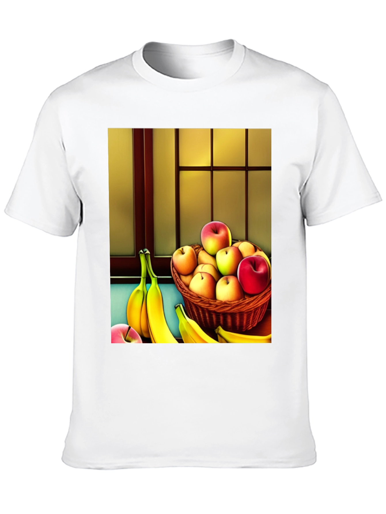 Fruit Still Life T-Shirt - Apples and Bananas