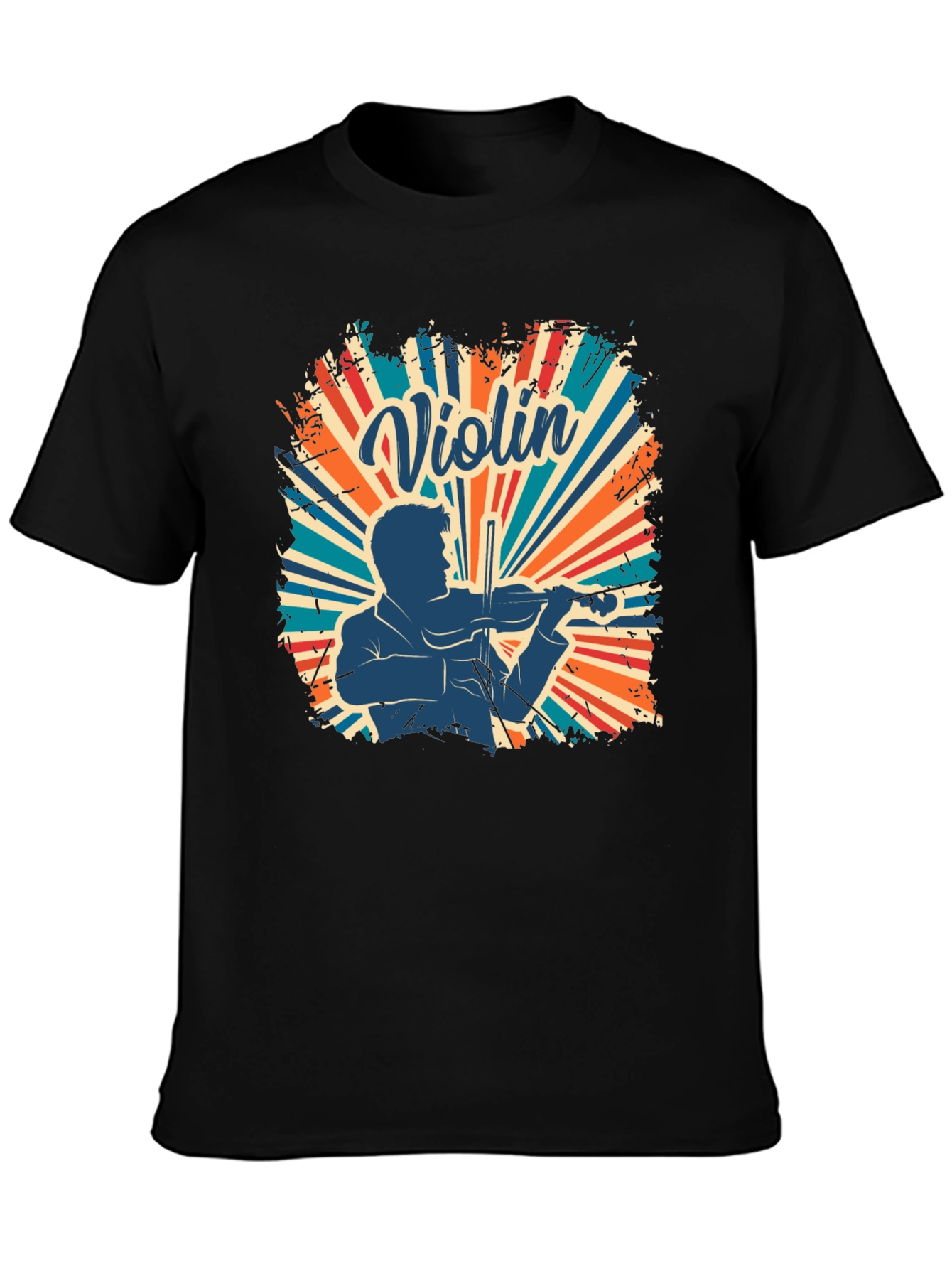 Violin Player Retro T-Shirt - Musician Design