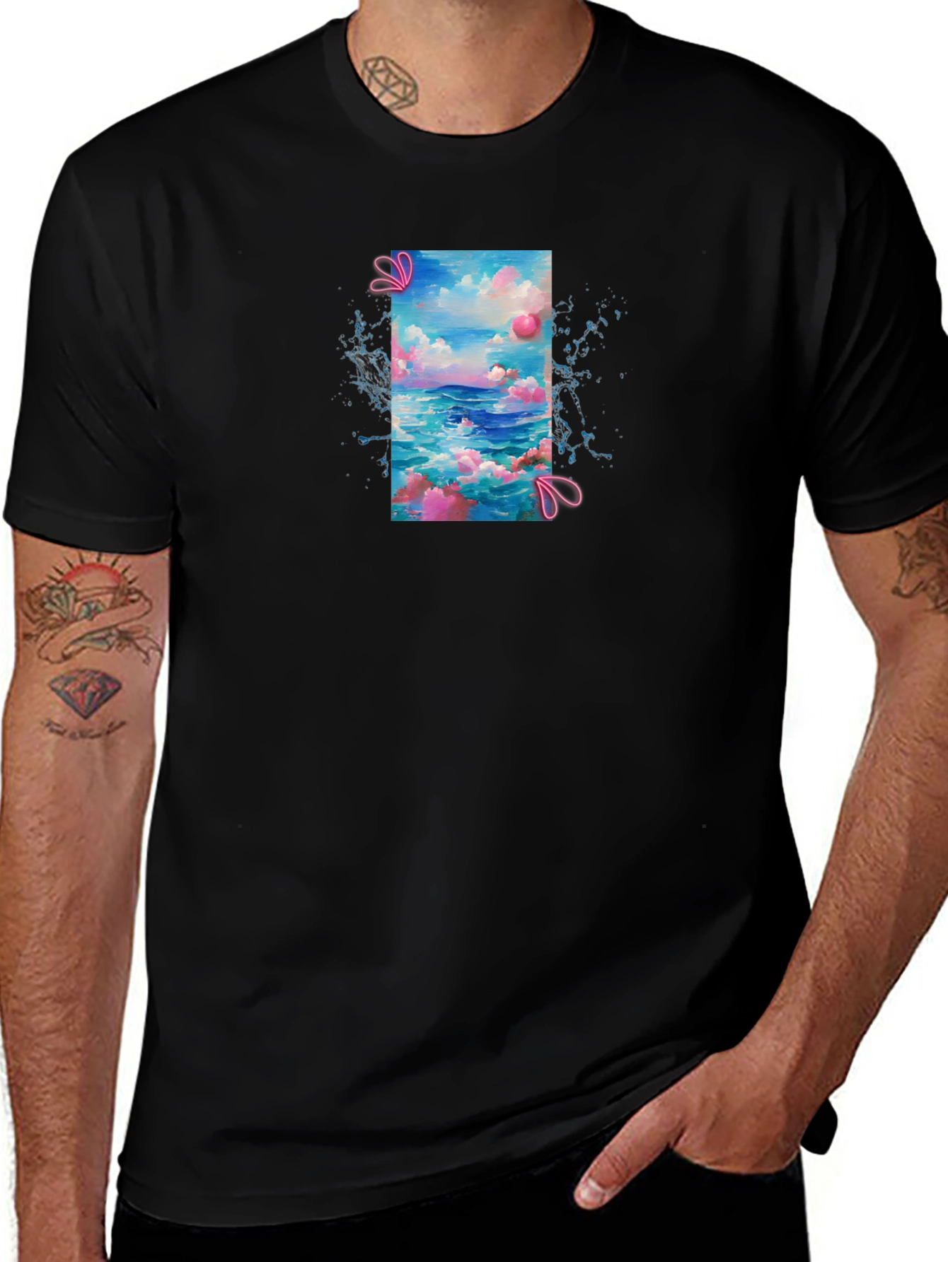Ocean Dreams T-Shirt - Black