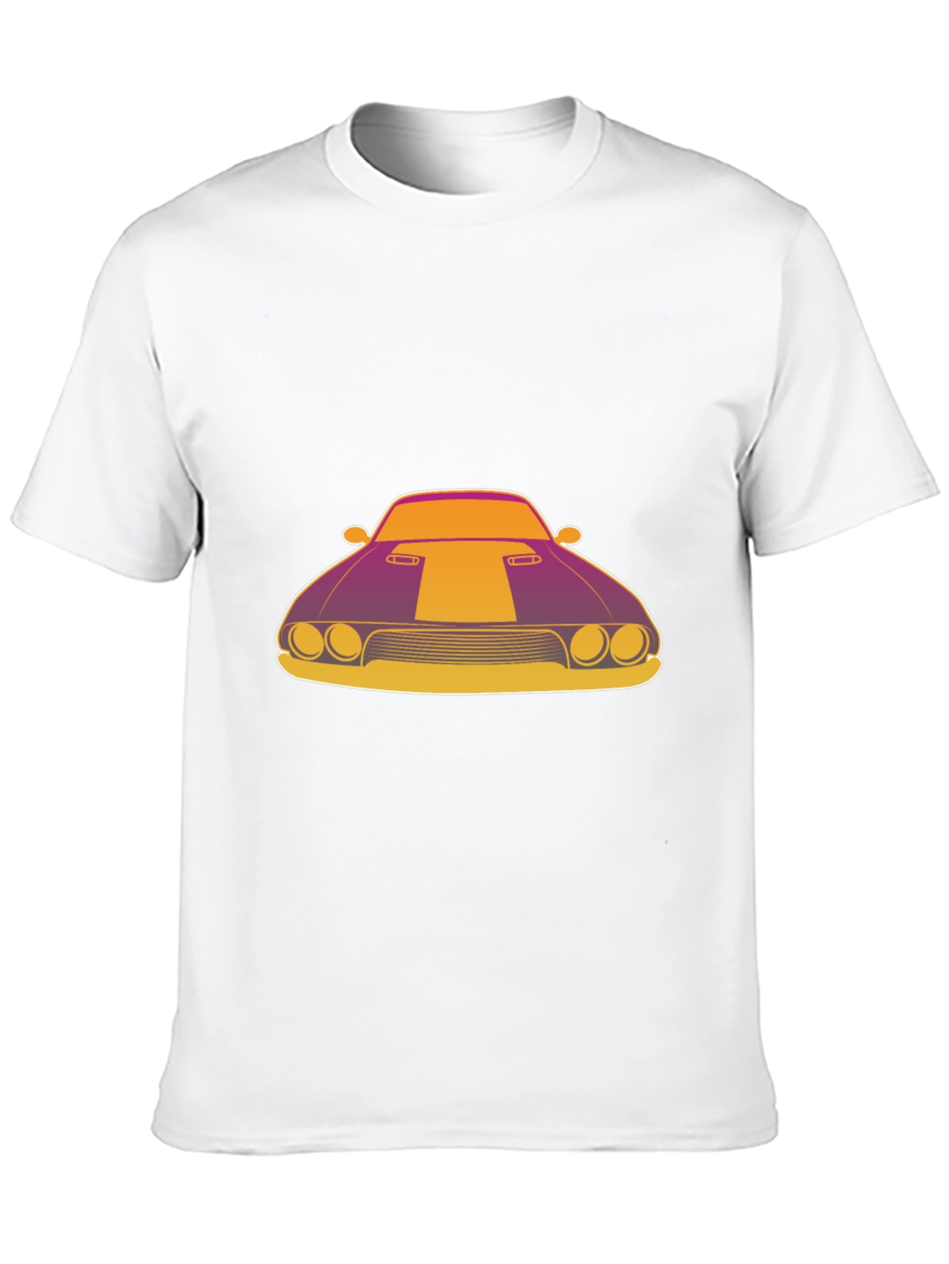 Retro Muscle Car Graphic T-Shirt - Black