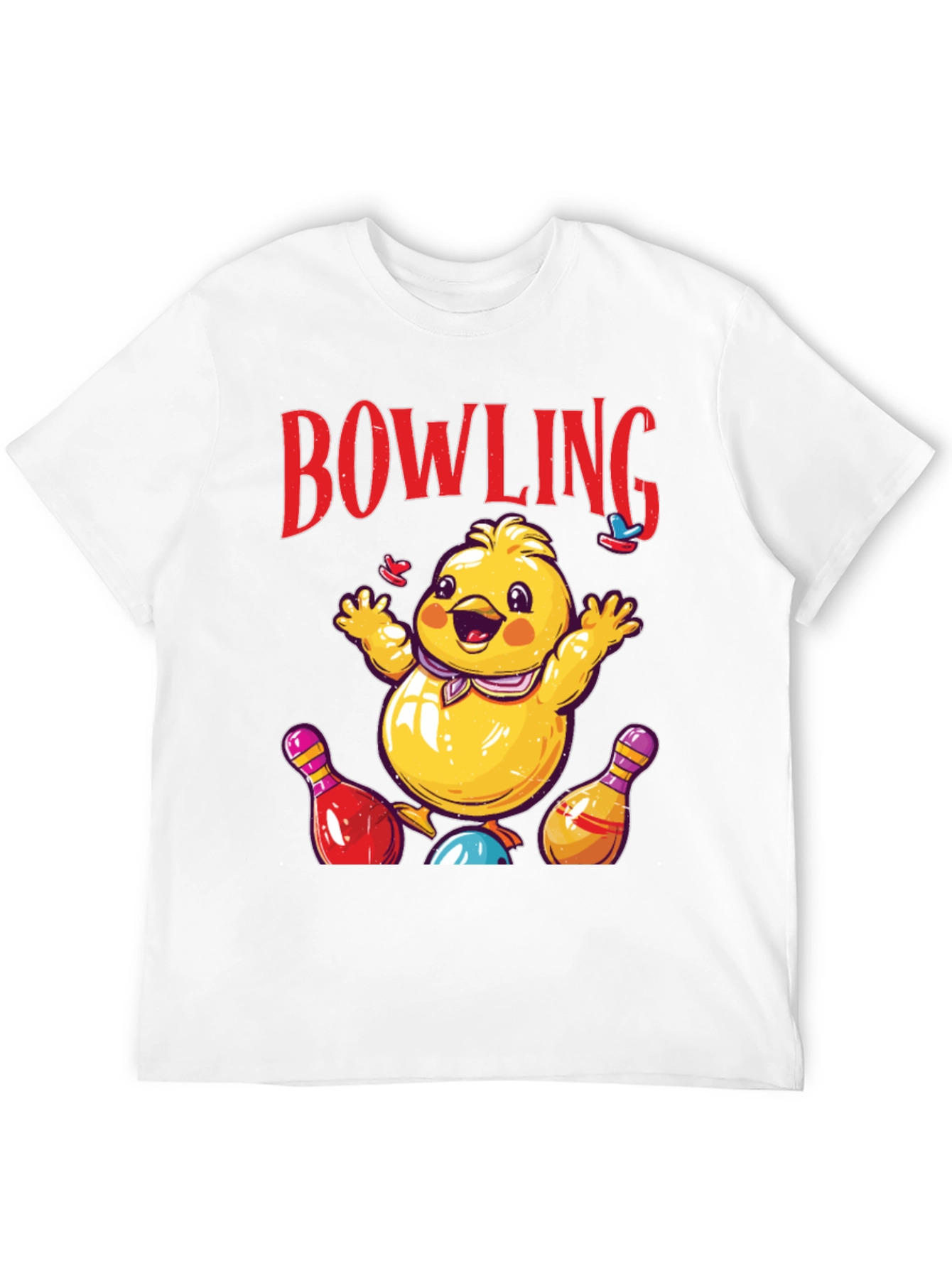 Bowling Chick Graphic Tee - Strike a Pose!