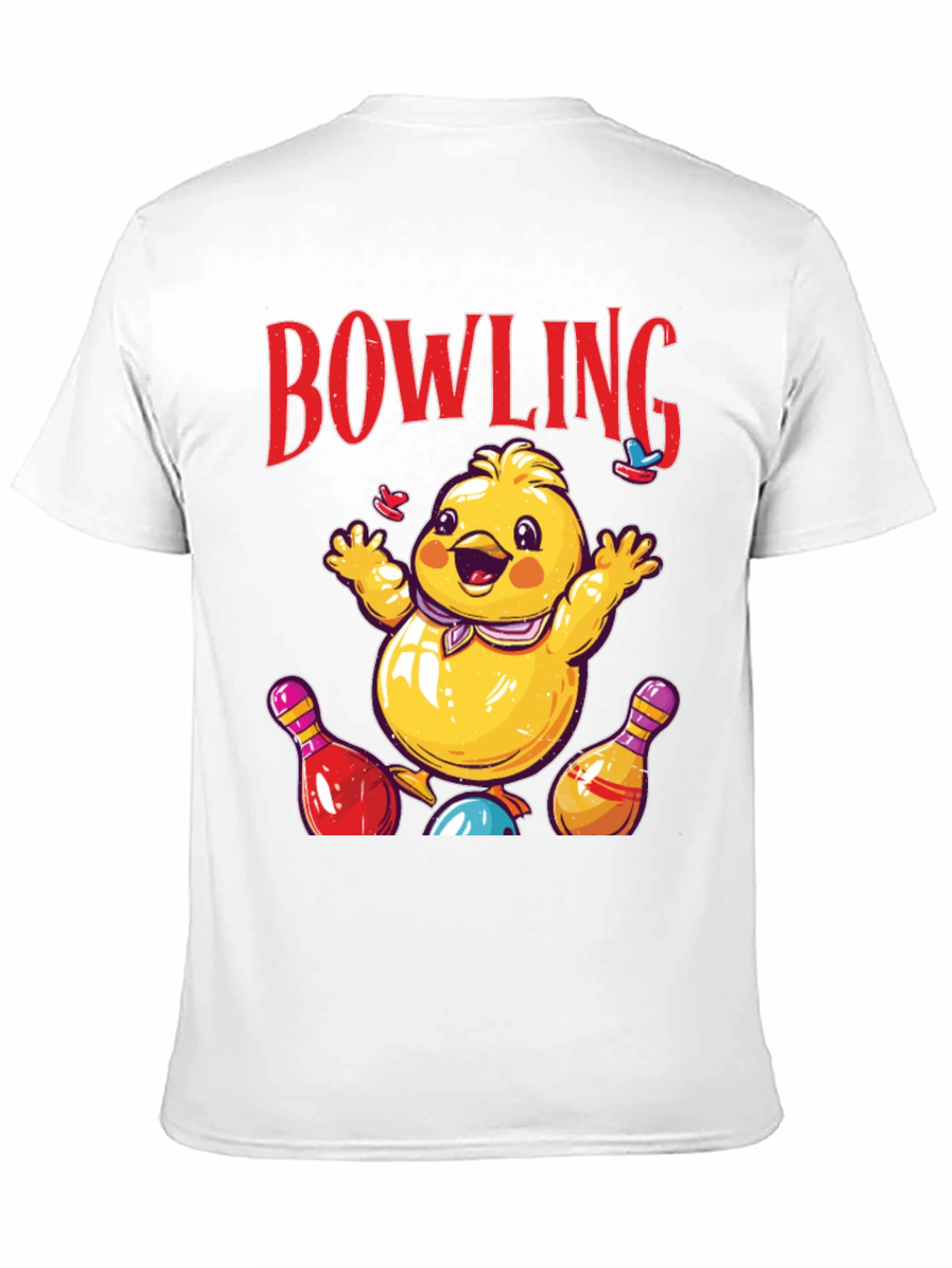 Bowling Chick Graphic Tee - Strike a Pose!