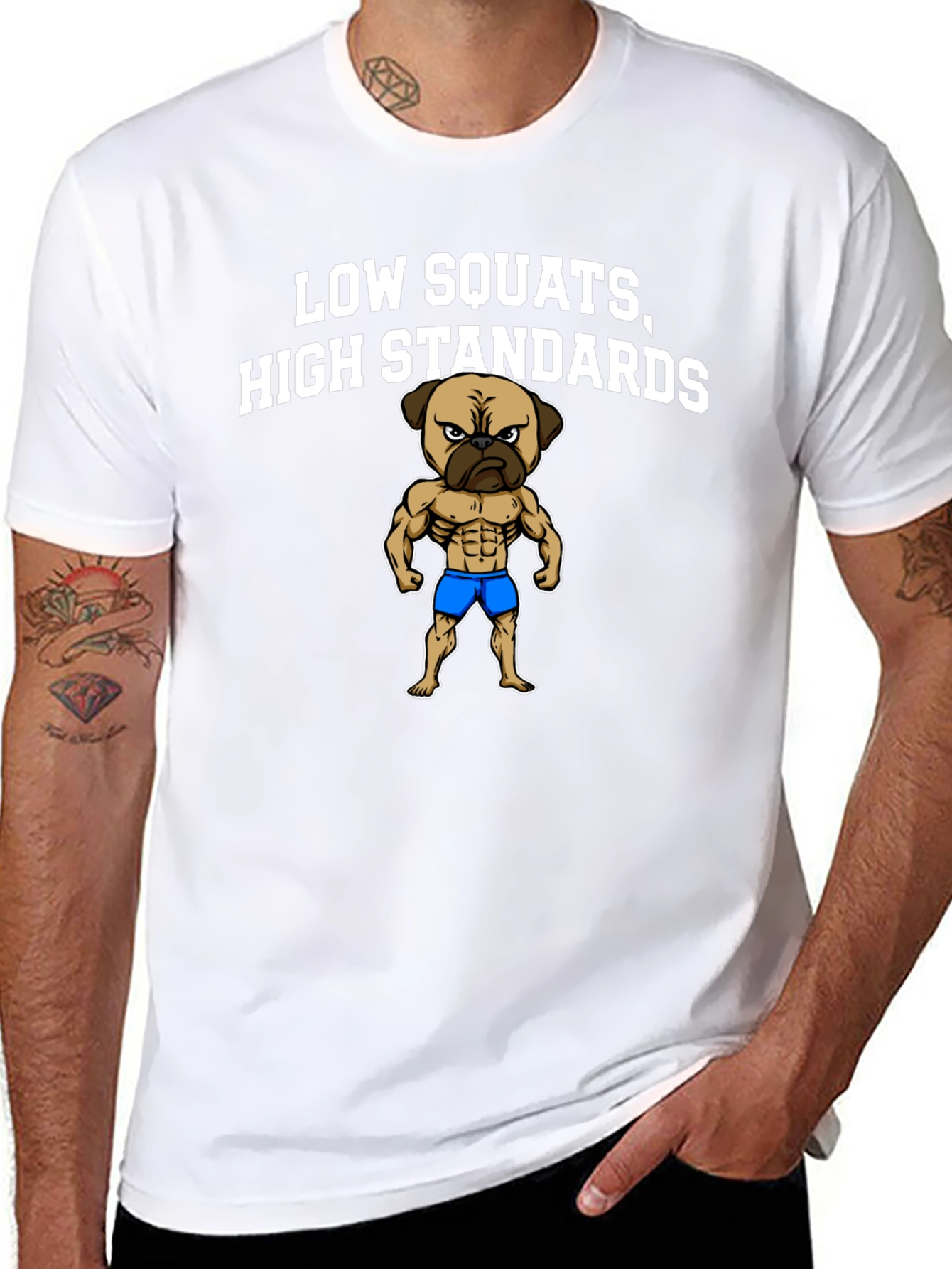 Low Squats High Standards Graphic T-Shirt