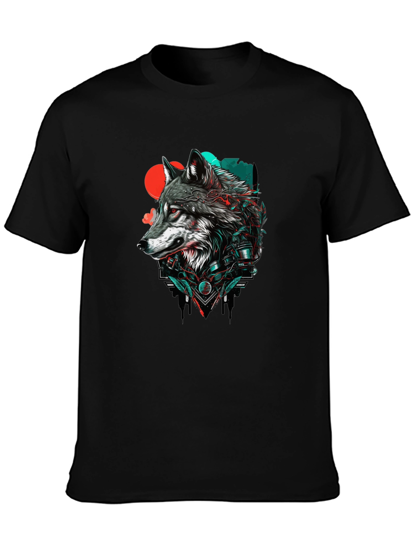 Wolf Graphic Print Tee - Stylish Streetwear
