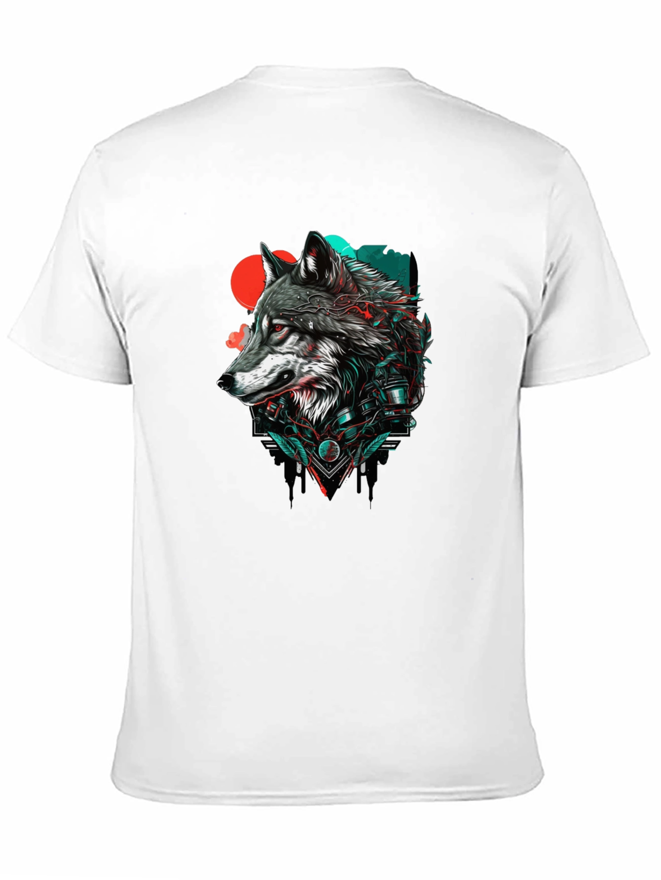 Wolf Graphic Print Tee - Stylish Streetwear