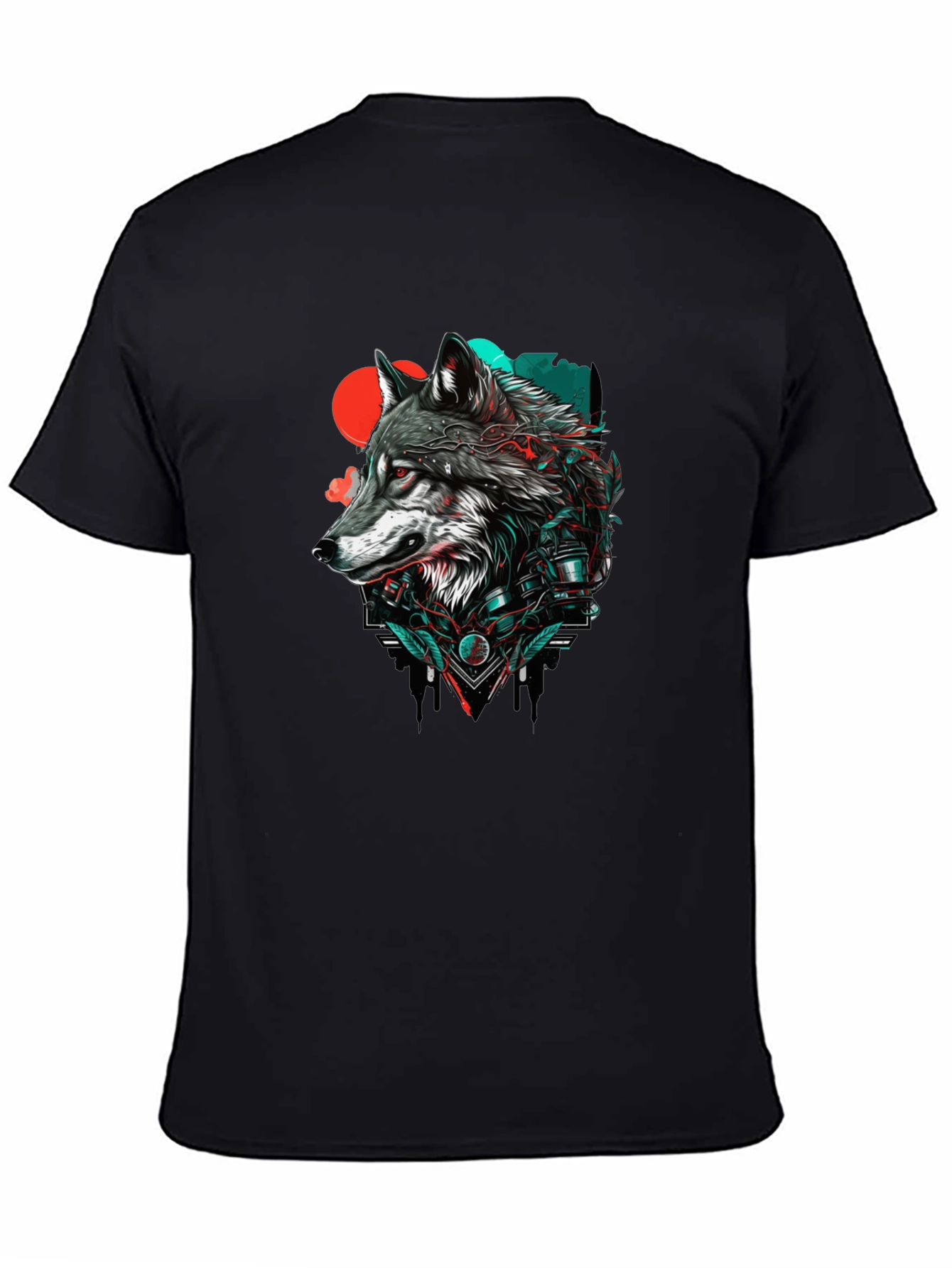 Wolf Graphic Print Tee - Stylish Streetwear