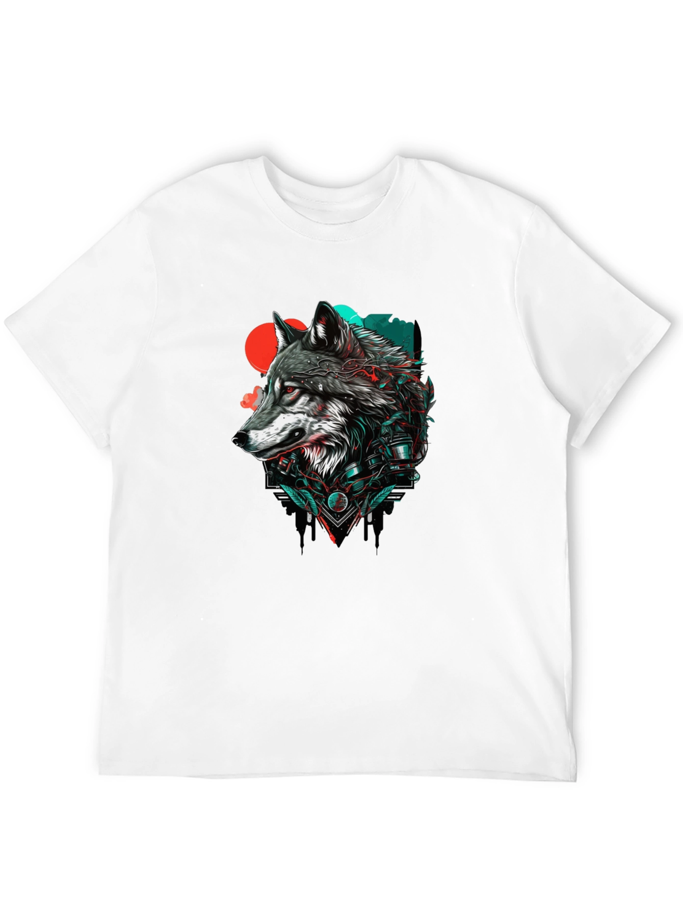 Wolf Graphic Print Tee - Stylish Streetwear