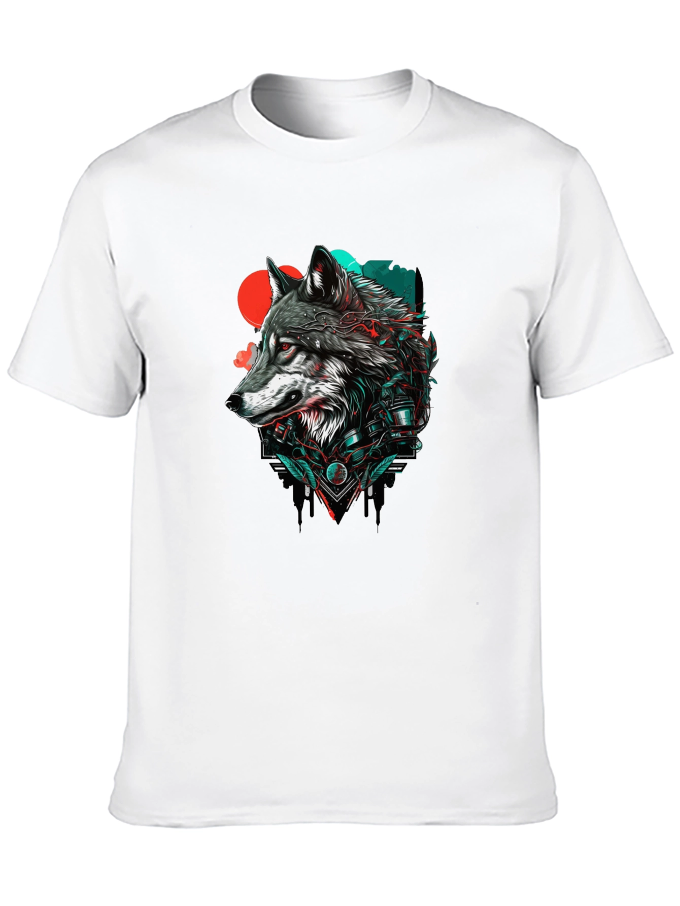 Wolf Graphic Print Tee - Stylish Streetwear