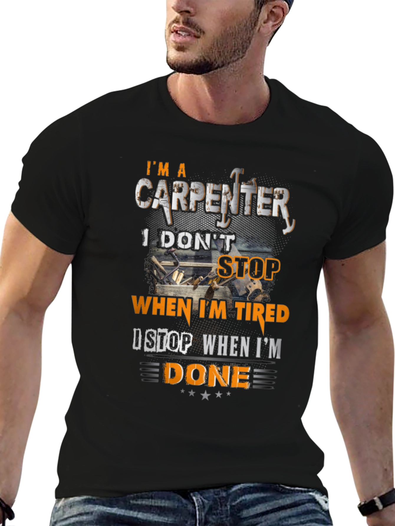 Carpenter T-Shirt - I Stop When Im Done