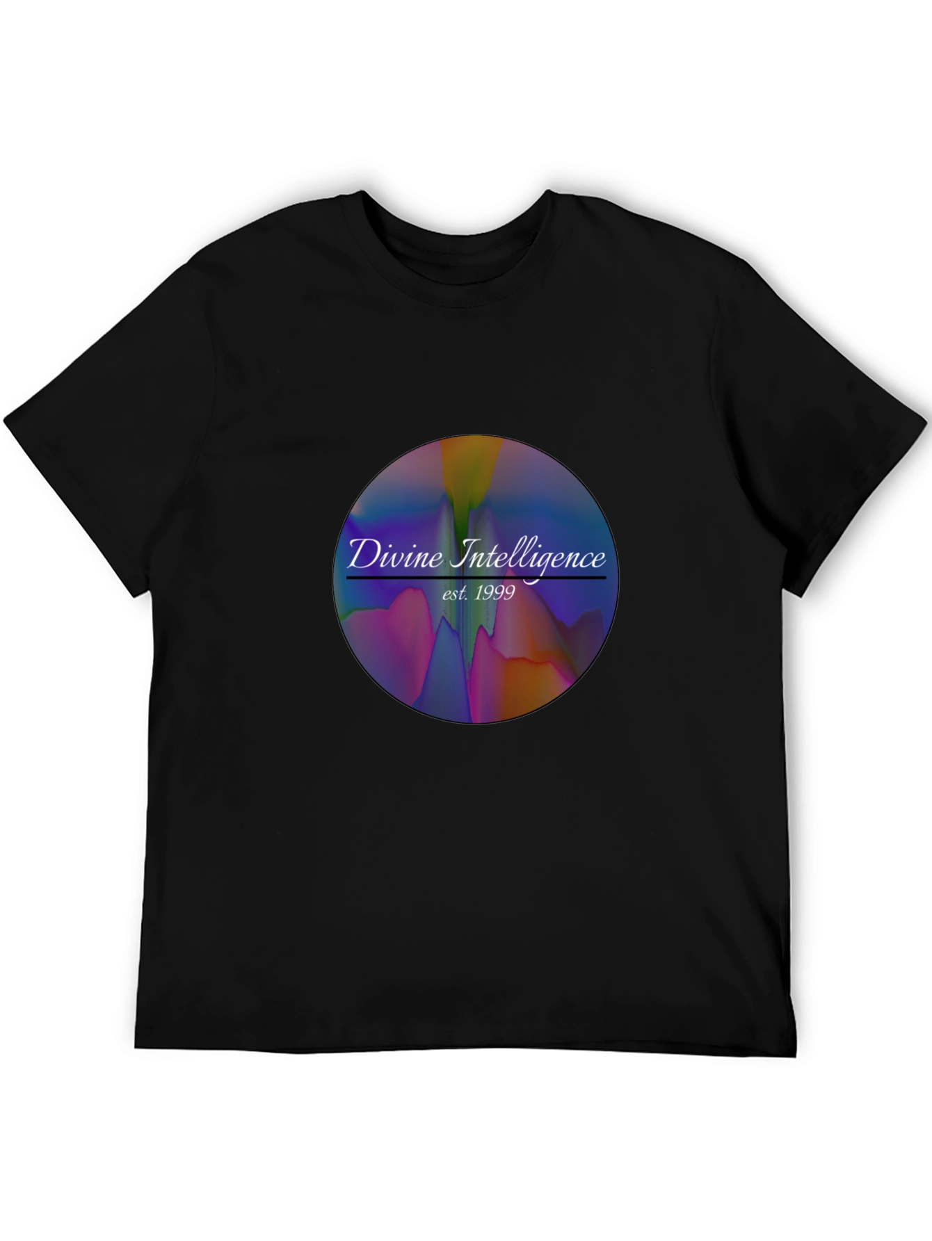 Divine Intelligence Black T-Shirt - Retro 1999 Design