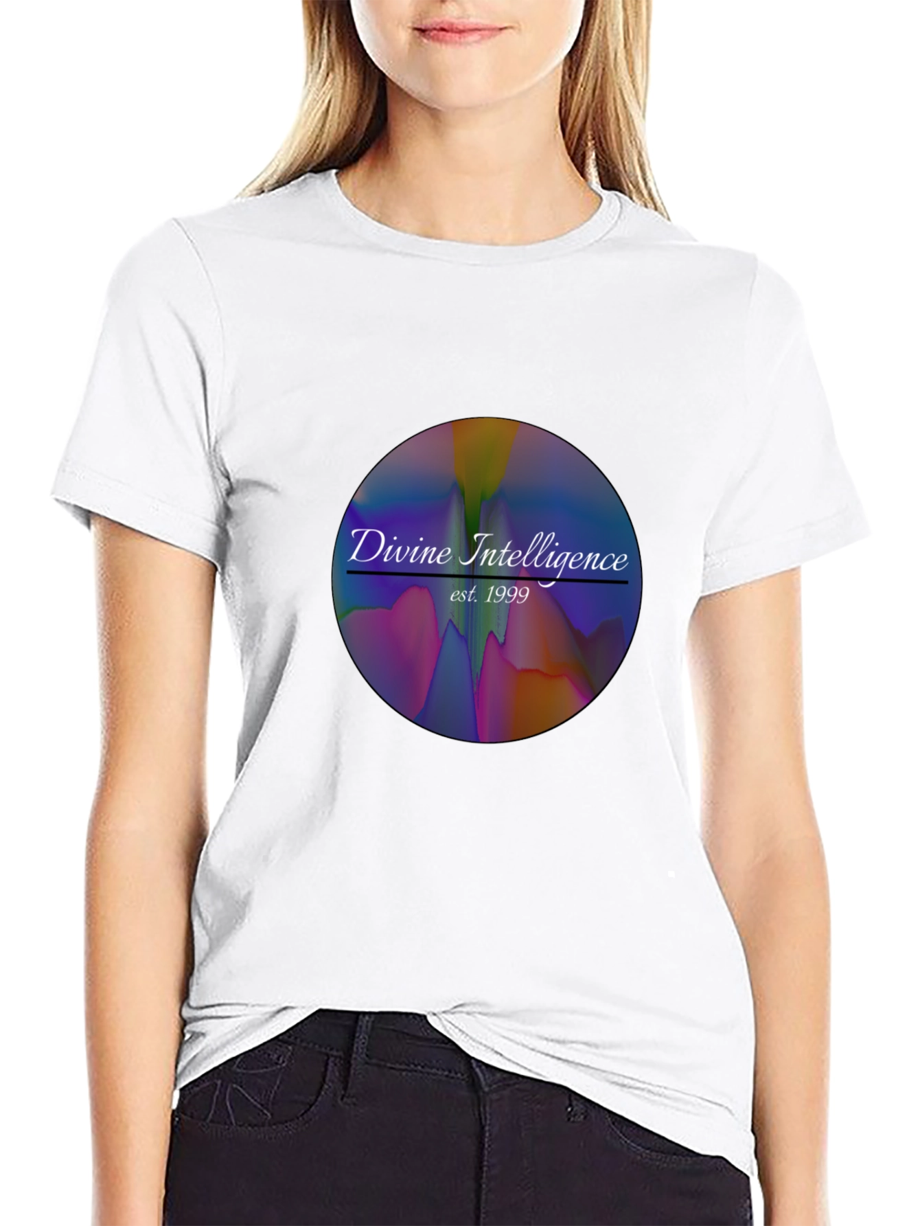 Divine Intelligence Black T-Shirt - Retro 1999 Design