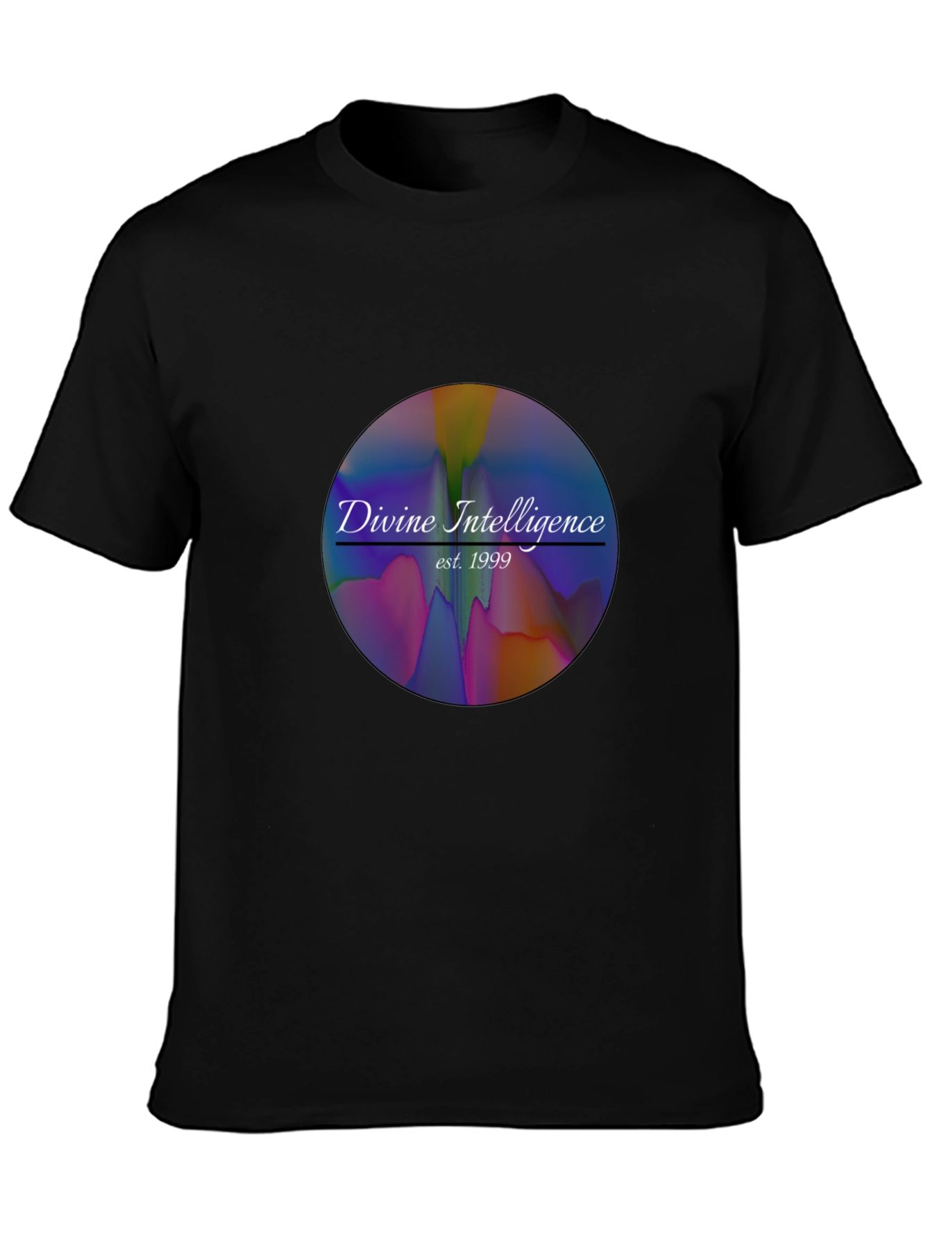 Divine Intelligence Black T-Shirt - Retro 1999 Design