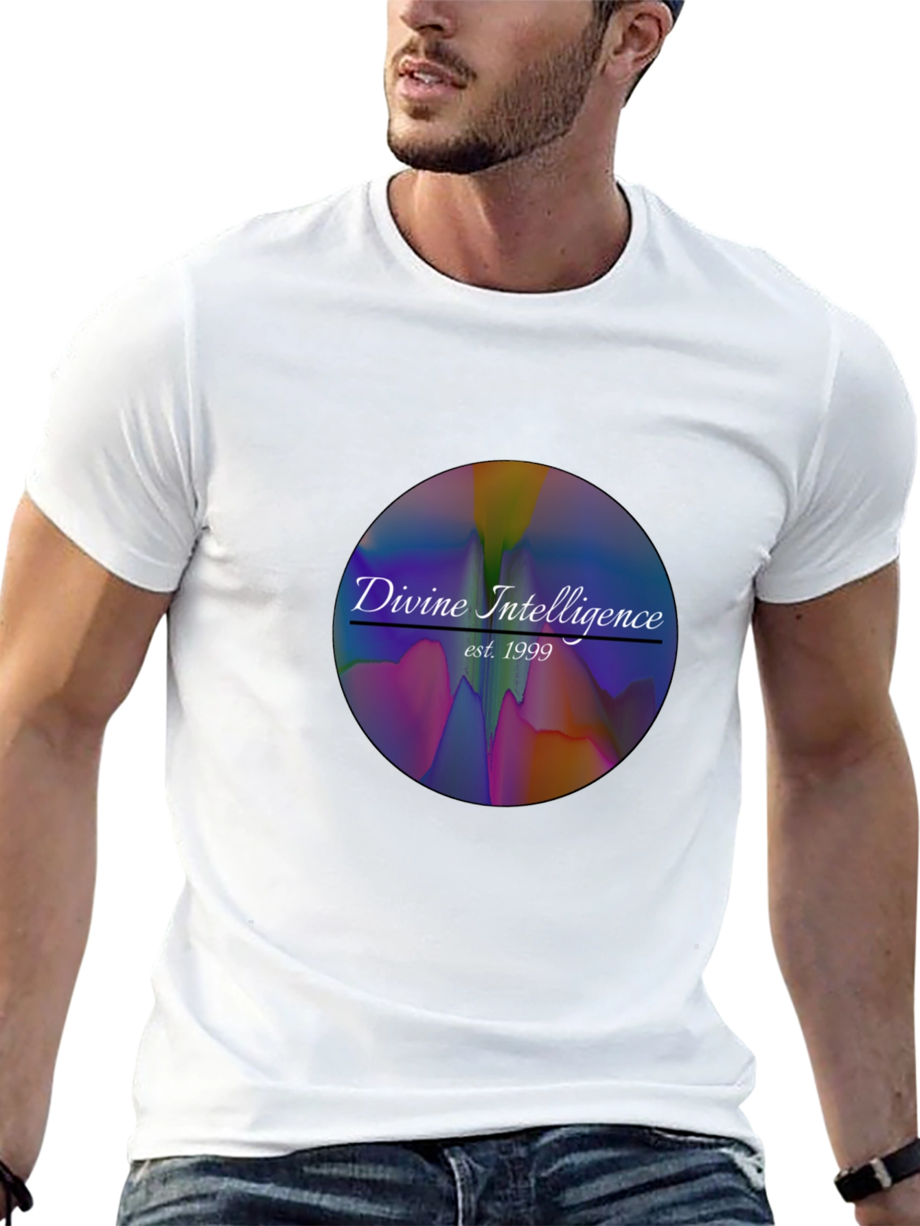 Divine Intelligence Black T-Shirt - Retro 1999 Design