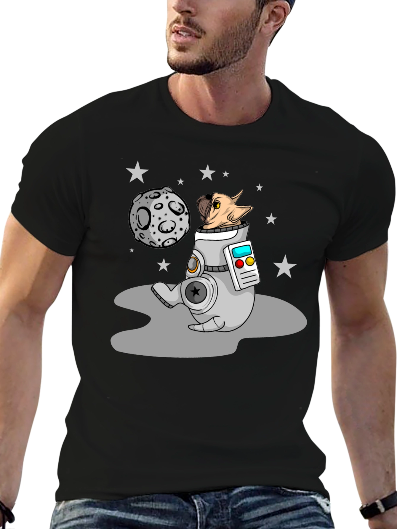 Astronaut Dog T-Shirt - Space Adventure Tee