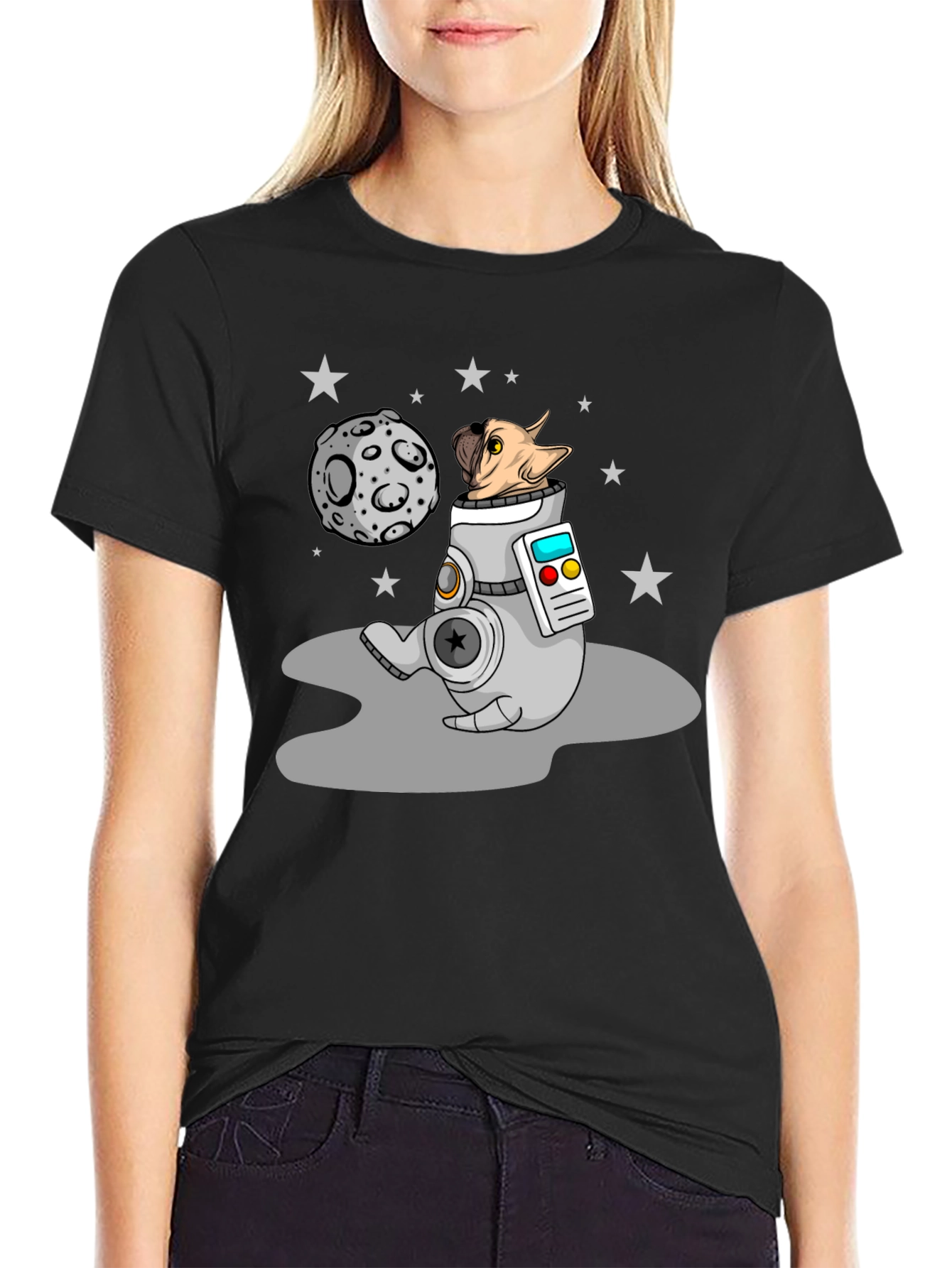 Astronaut Dog T-Shirt - Space Adventure Tee