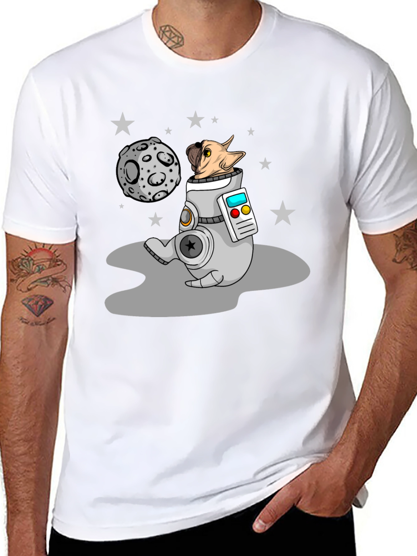 Astronaut Dog T-Shirt - Space Adventure Tee