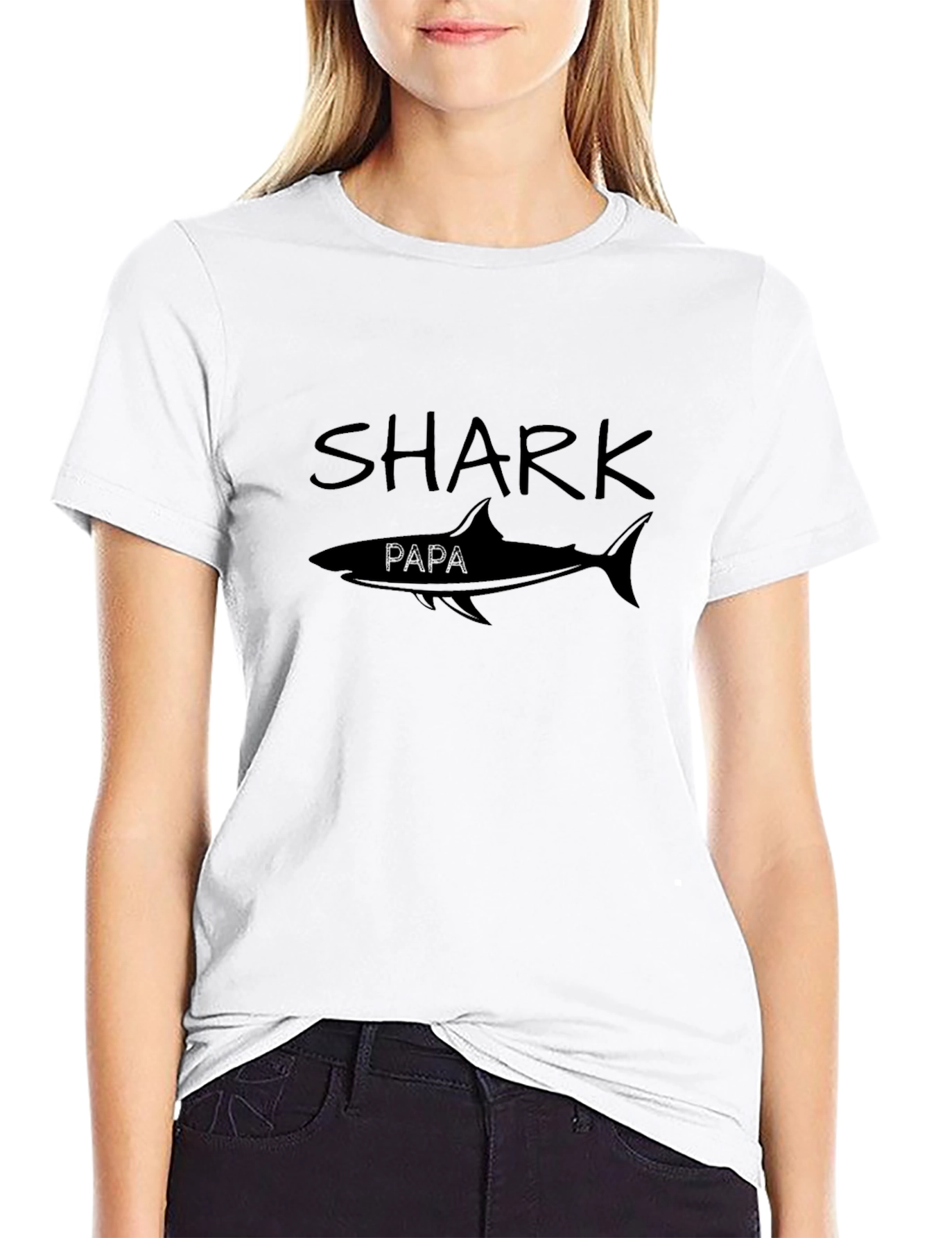 Shark Papa Graphic T-Shirt