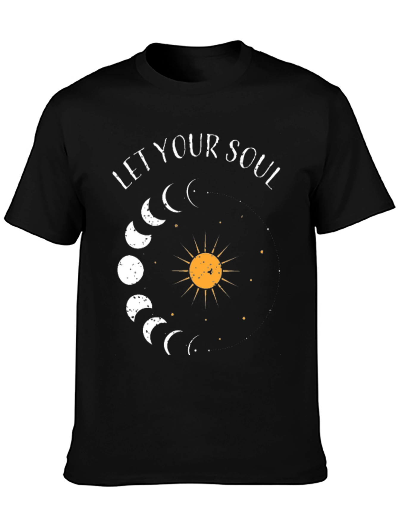 Let Your Soul Shine T-Shirt - Celestial Moon Phases