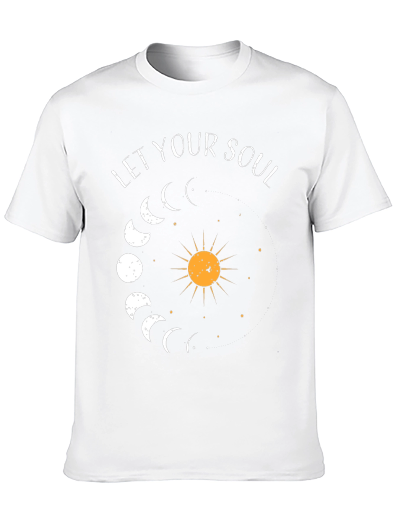Let Your Soul Shine T-Shirt - Celestial Moon Phases