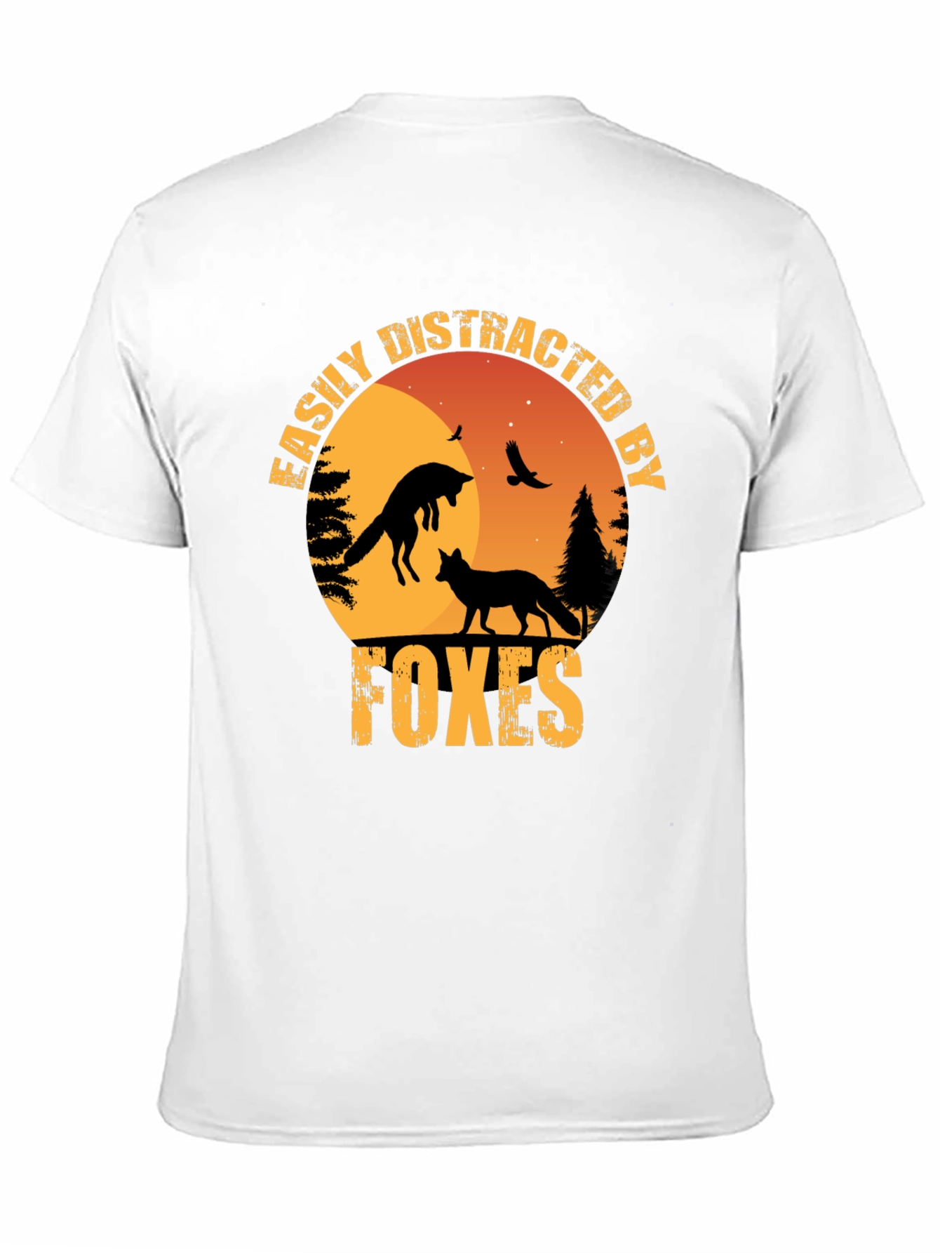 Easily Distracted By Foxes Graphic T-Shirt