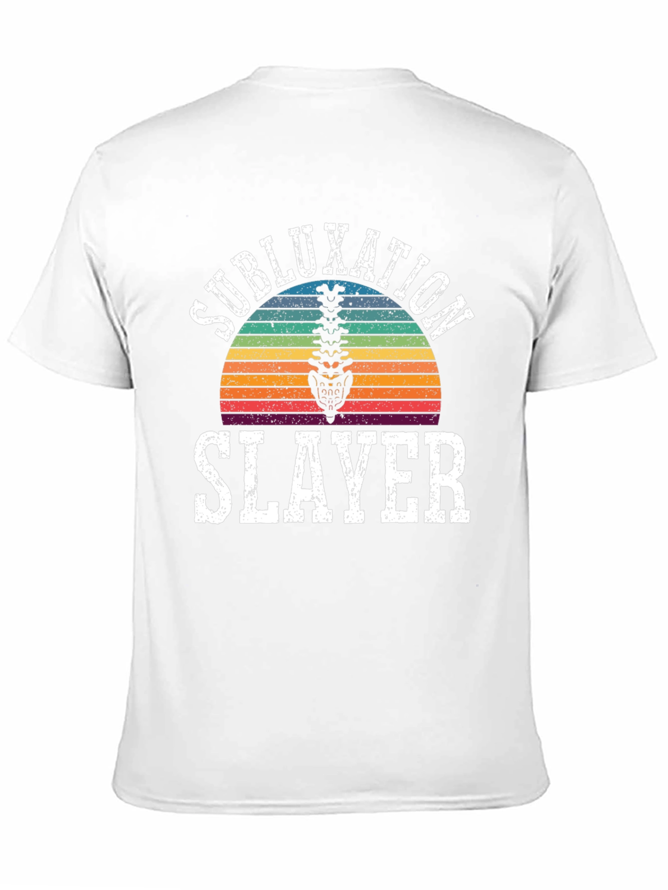 Subluxation Slayer T-Shirt - Chiropractic Spine Tee