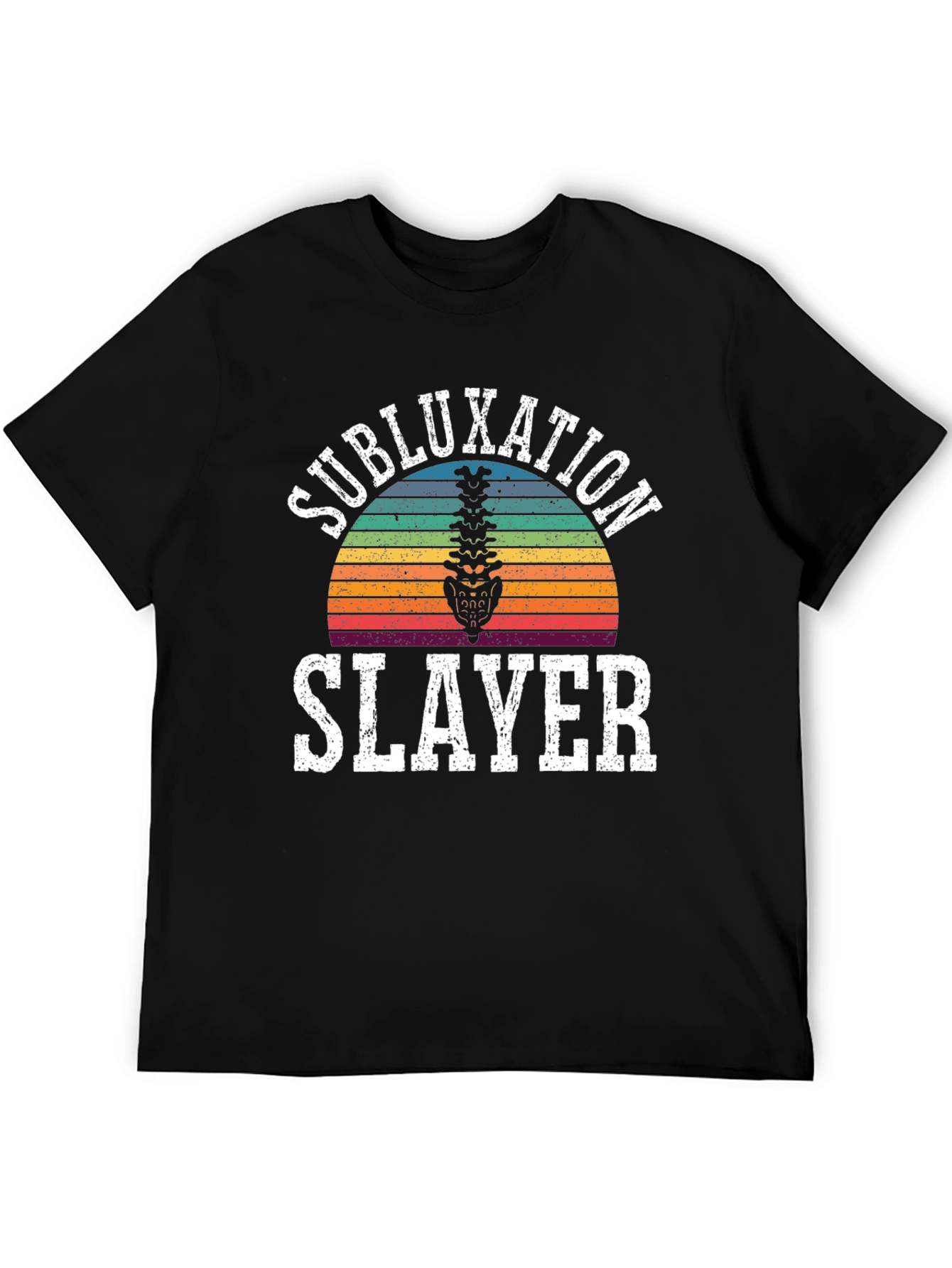 Subluxation Slayer T-Shirt - Chiropractic Spine Tee