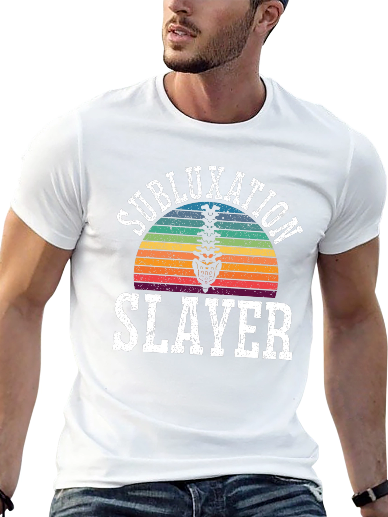Subluxation Slayer T-Shirt - Chiropractic Spine Tee