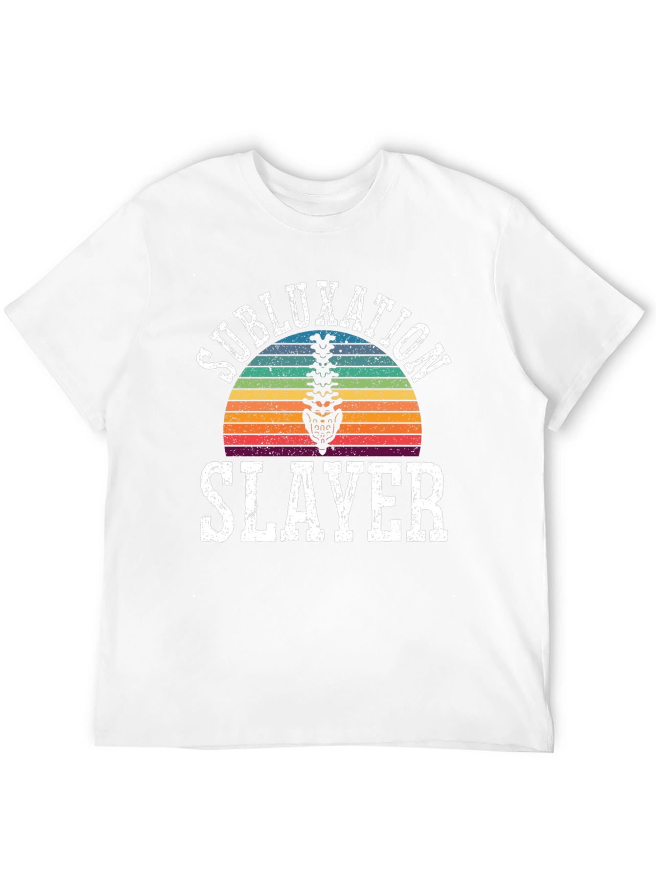 Subluxation Slayer T-Shirt - Chiropractic Spine Tee