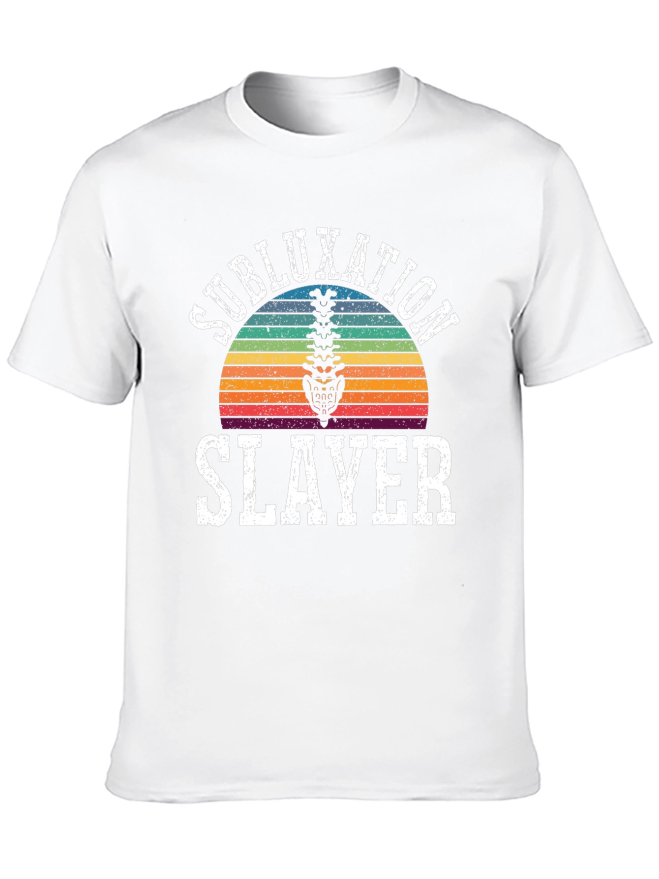 Subluxation Slayer T-Shirt - Chiropractic Spine Tee