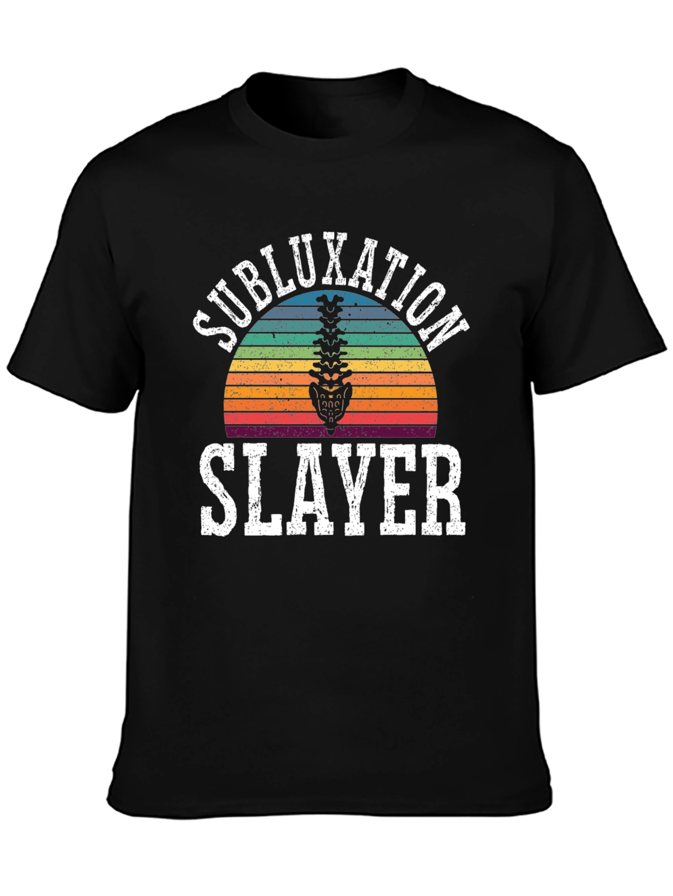 Subluxation Slayer T-Shirt - Chiropractic Spine Tee