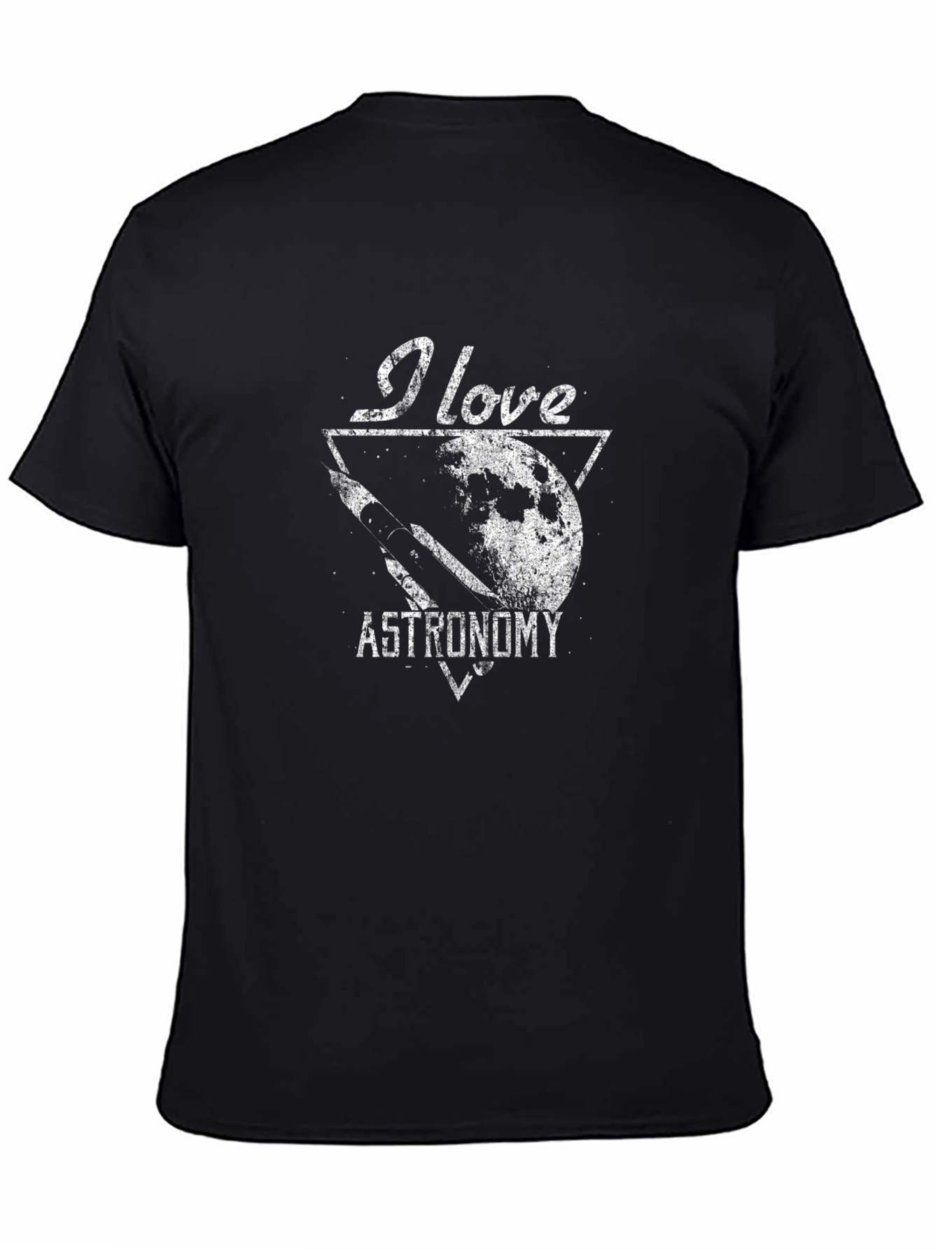 I Love Astronomy Black T-Shirt