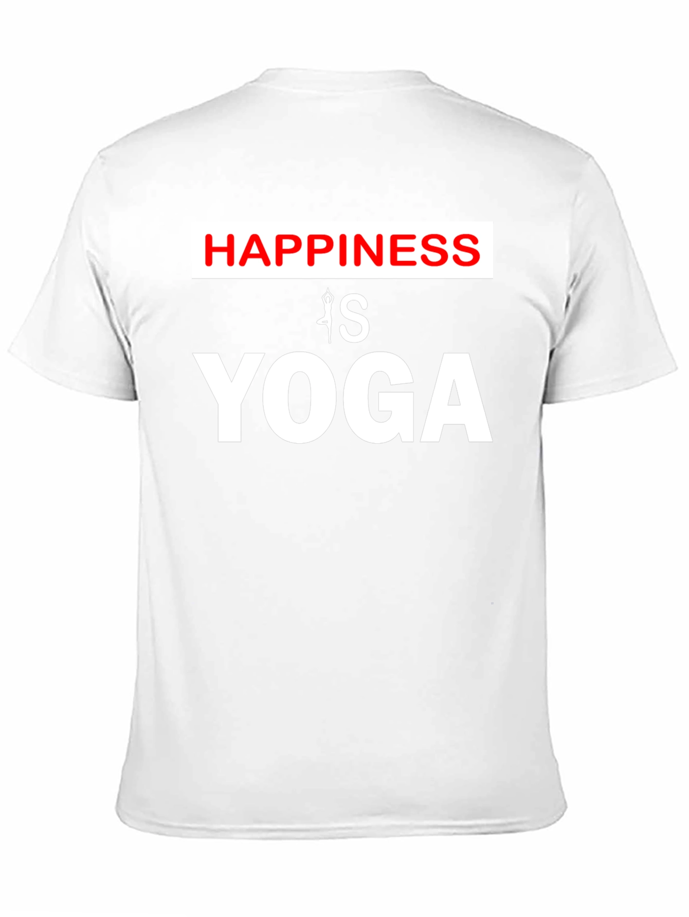 Happiness is Yoga T-Shirt Black