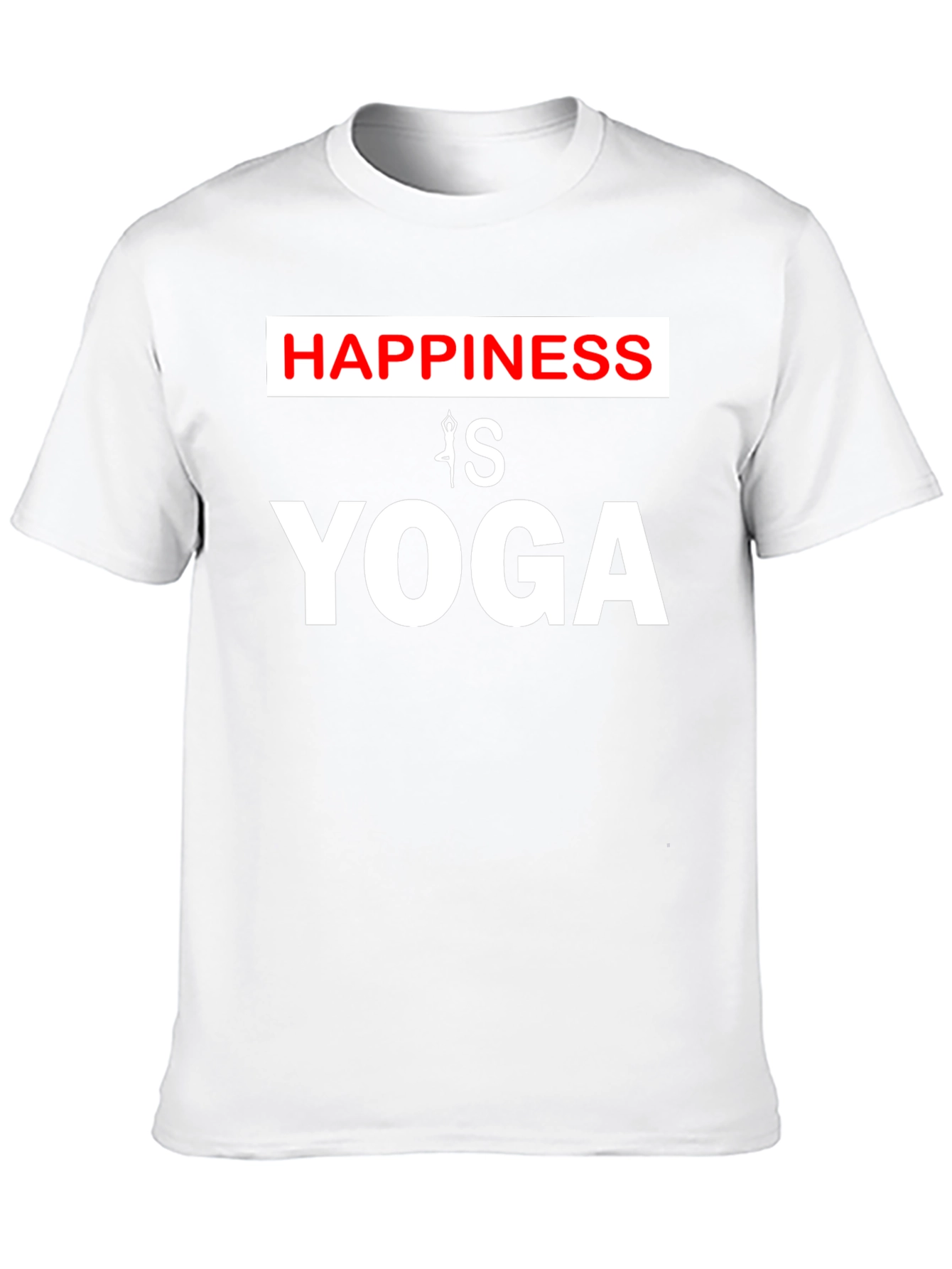 Happiness is Yoga T-Shirt Black