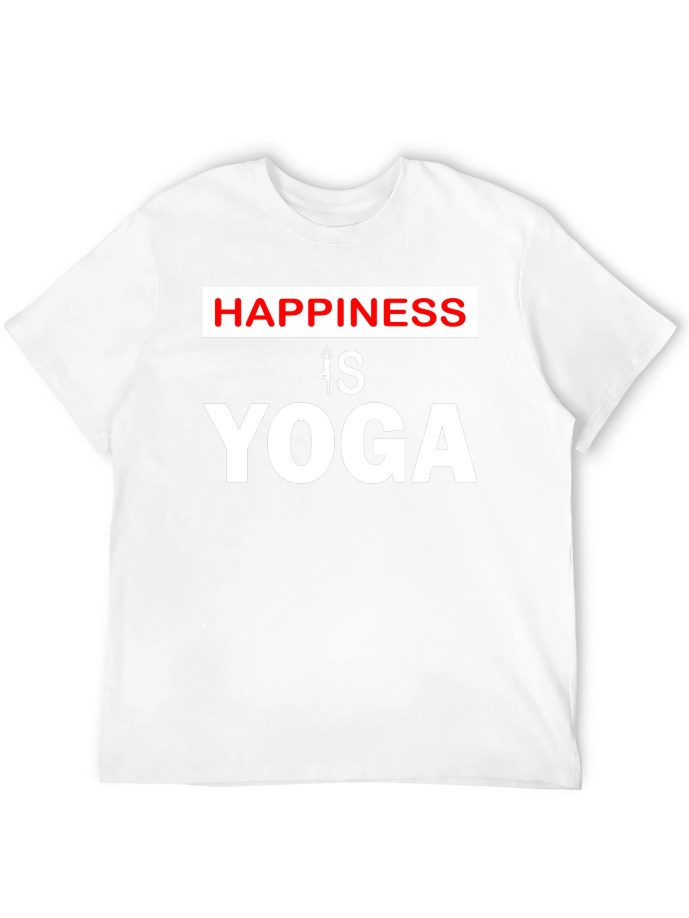 Happiness is Yoga T-Shirt Black