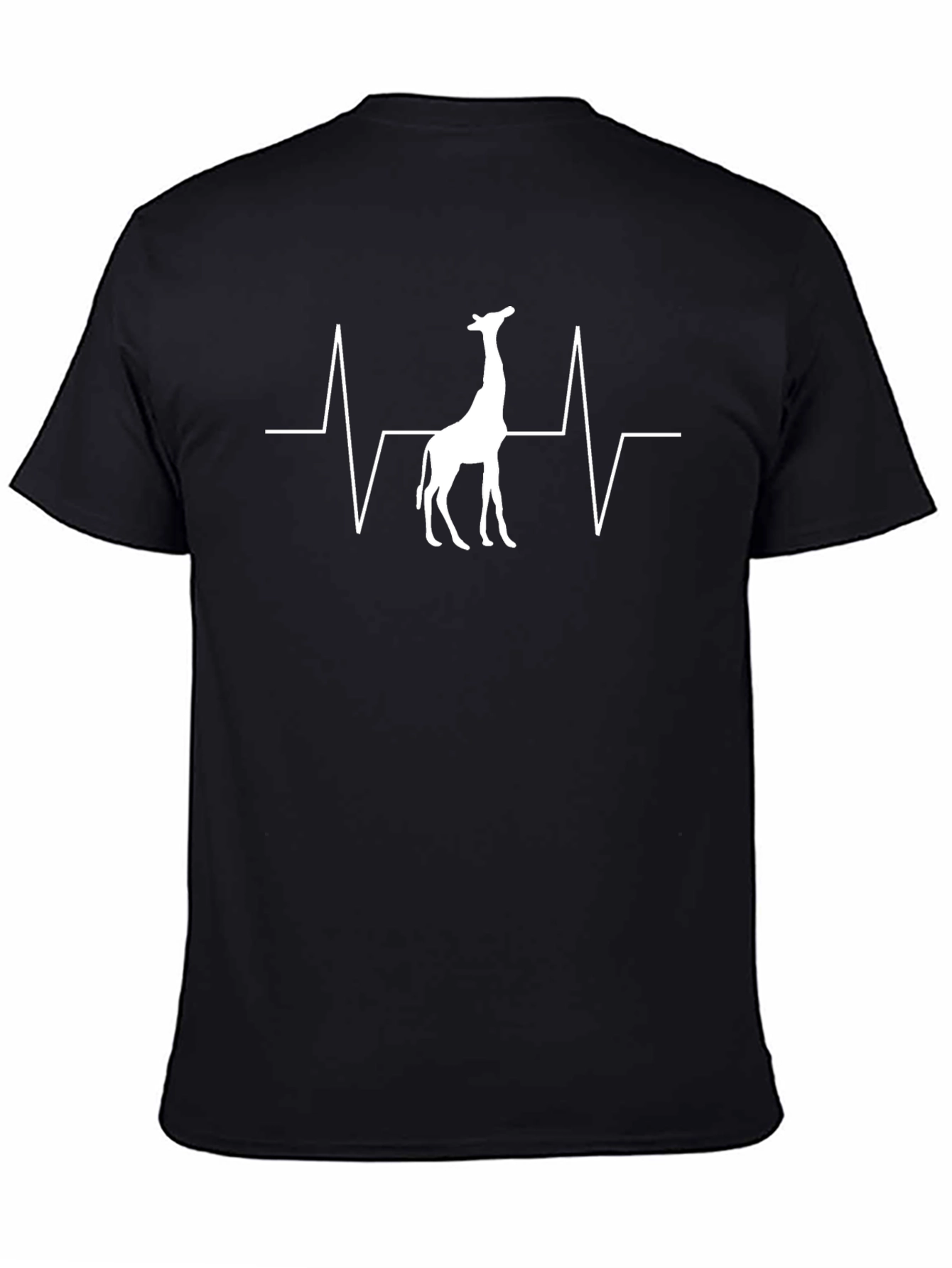 Giraffe Heartbeat T-Shirt - Unique Graphic Tee