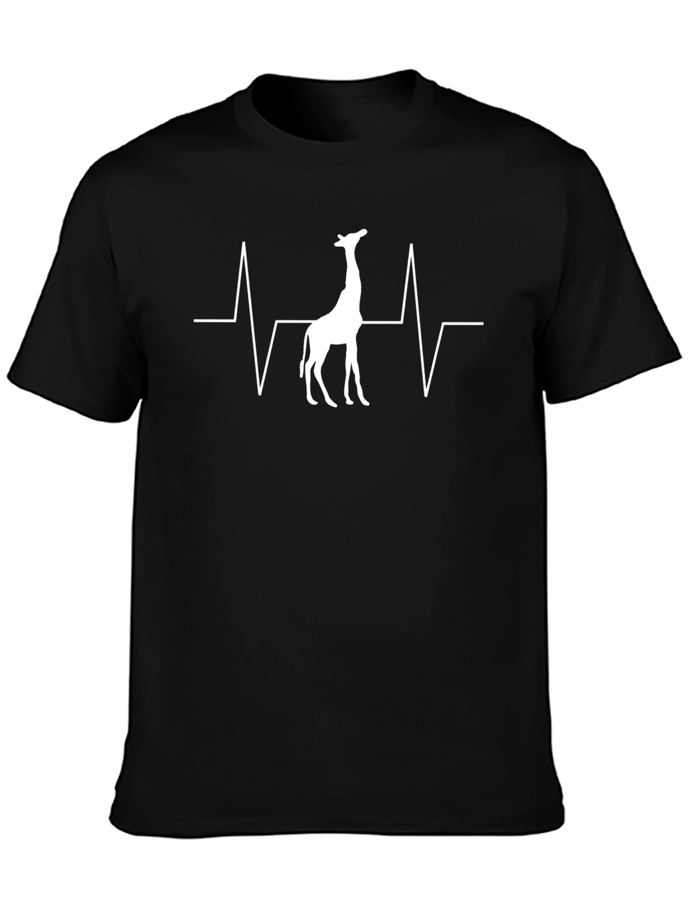 Giraffe Heartbeat T-Shirt - Unique Graphic Tee
