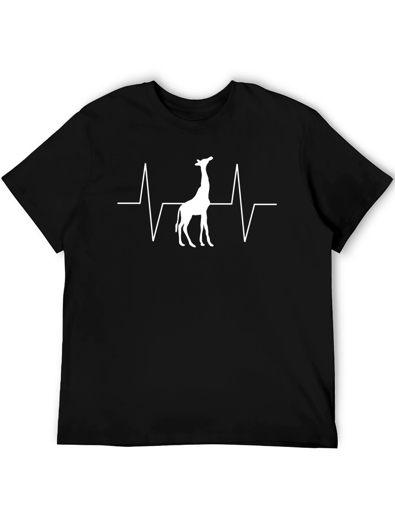 Giraffe Heartbeat T-Shirt - Unique Graphic Tee