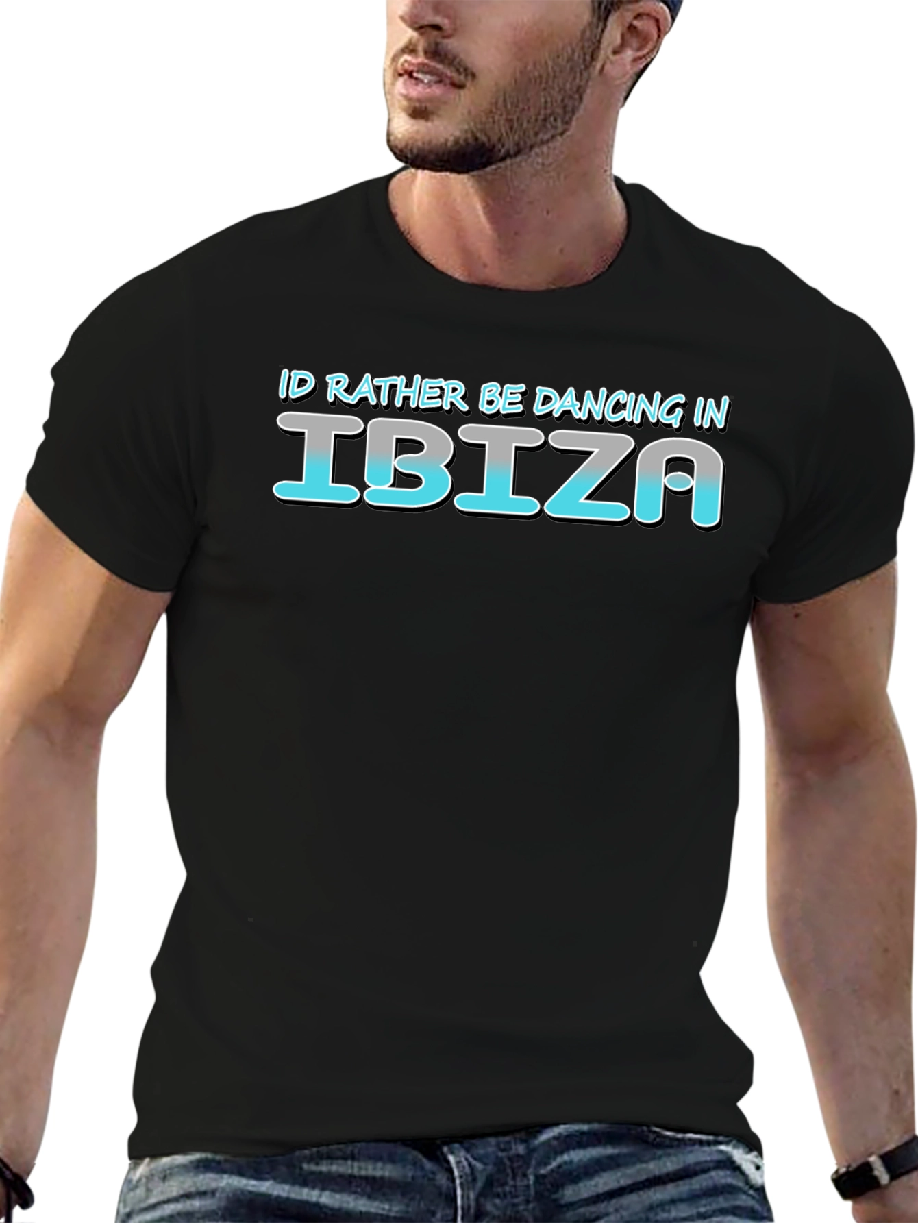 Ibiza Dancing T-Shirt - Mens Black Tee