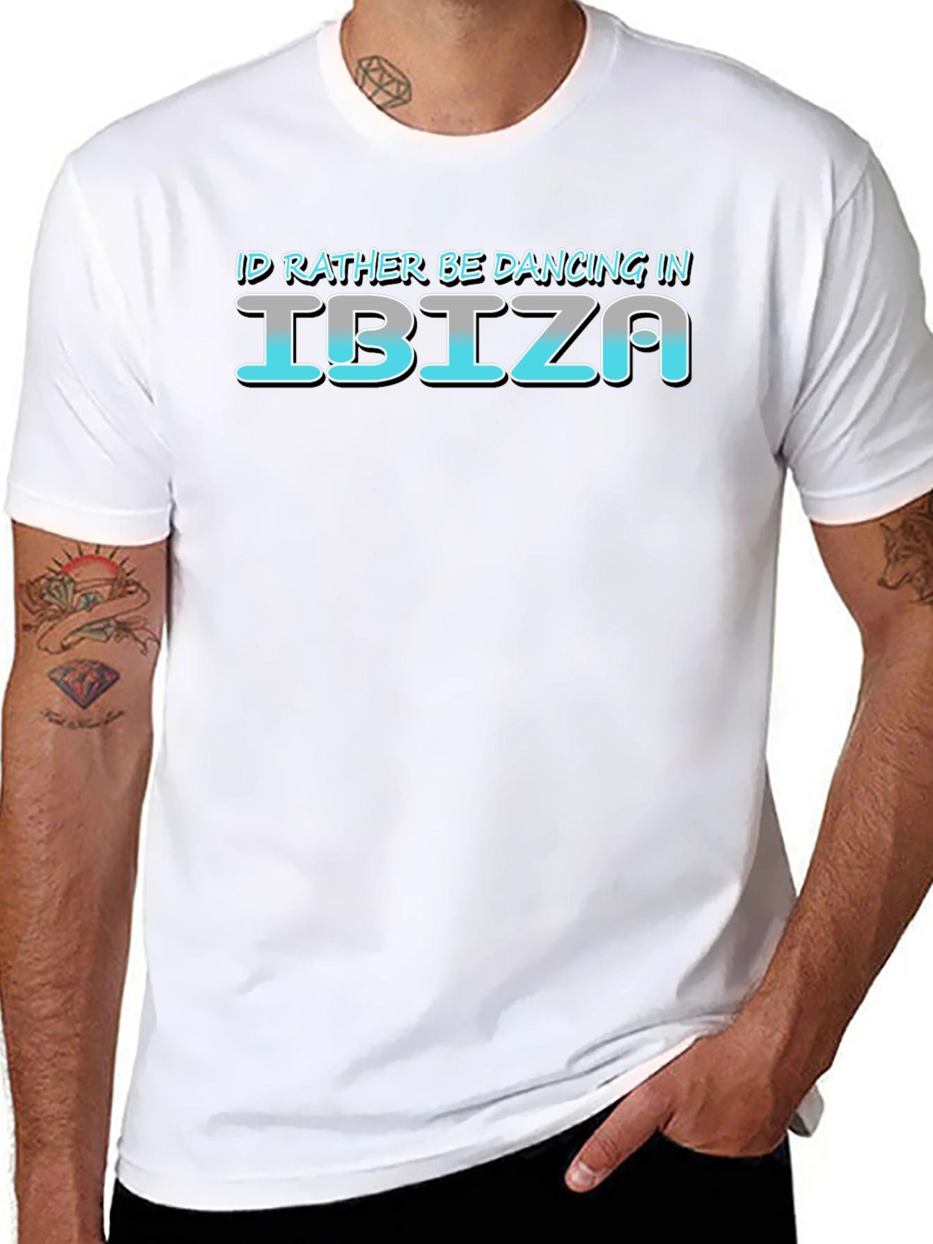 Ibiza Dancing T-Shirt - Mens Black Tee